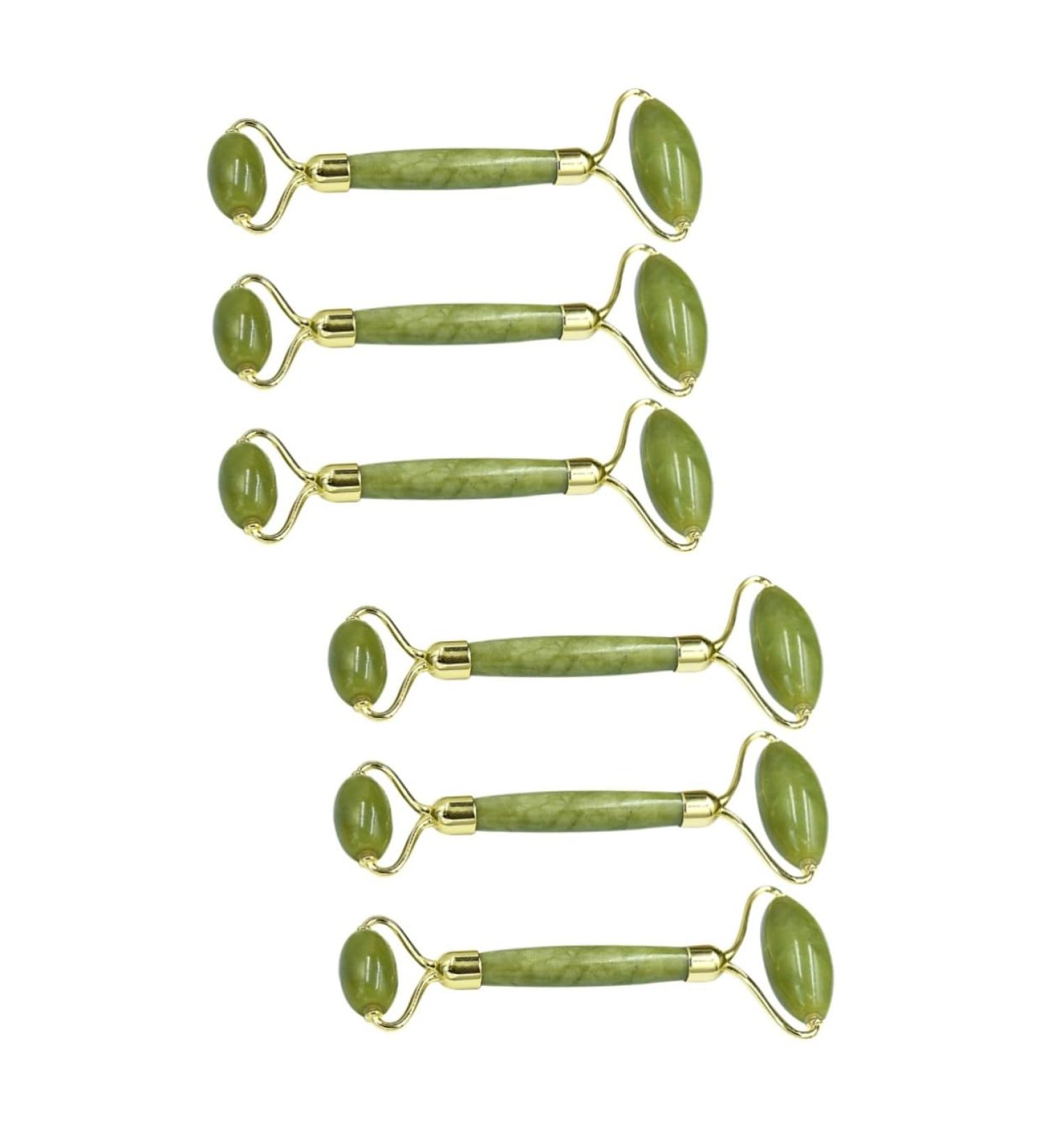 Minkissy Neck Roller Set - 6 Pieces Jade Gua Sha Tool & Ice Facial Scooters for Anti-Aging Massage - Perfect Facial Massage Devices - Buy Online on GoSupps.com
