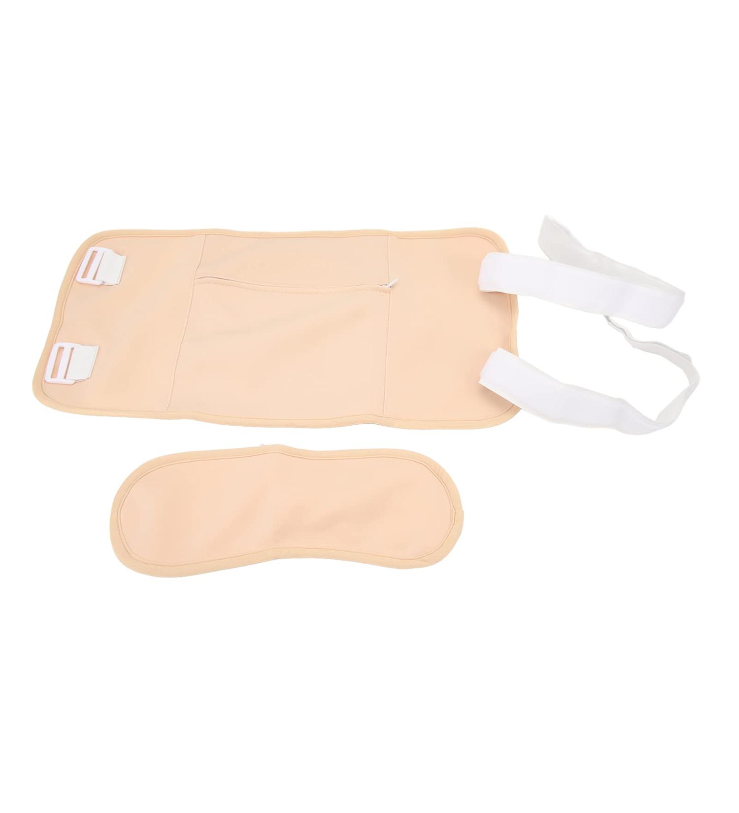 Reusable Waist & Neck Castor Oil Wrap for Liver Detox - Khaki | Eco-Friendly & Effective Health Solution - Buy Online on GoSupps.com