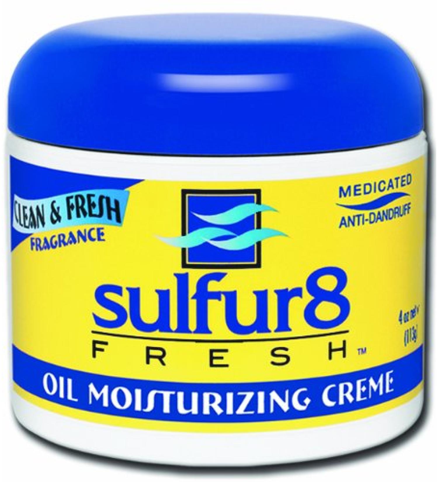 Sulfur-8 Fresh Oil Moisturizing Cream 4 oz. (Pack of 2)