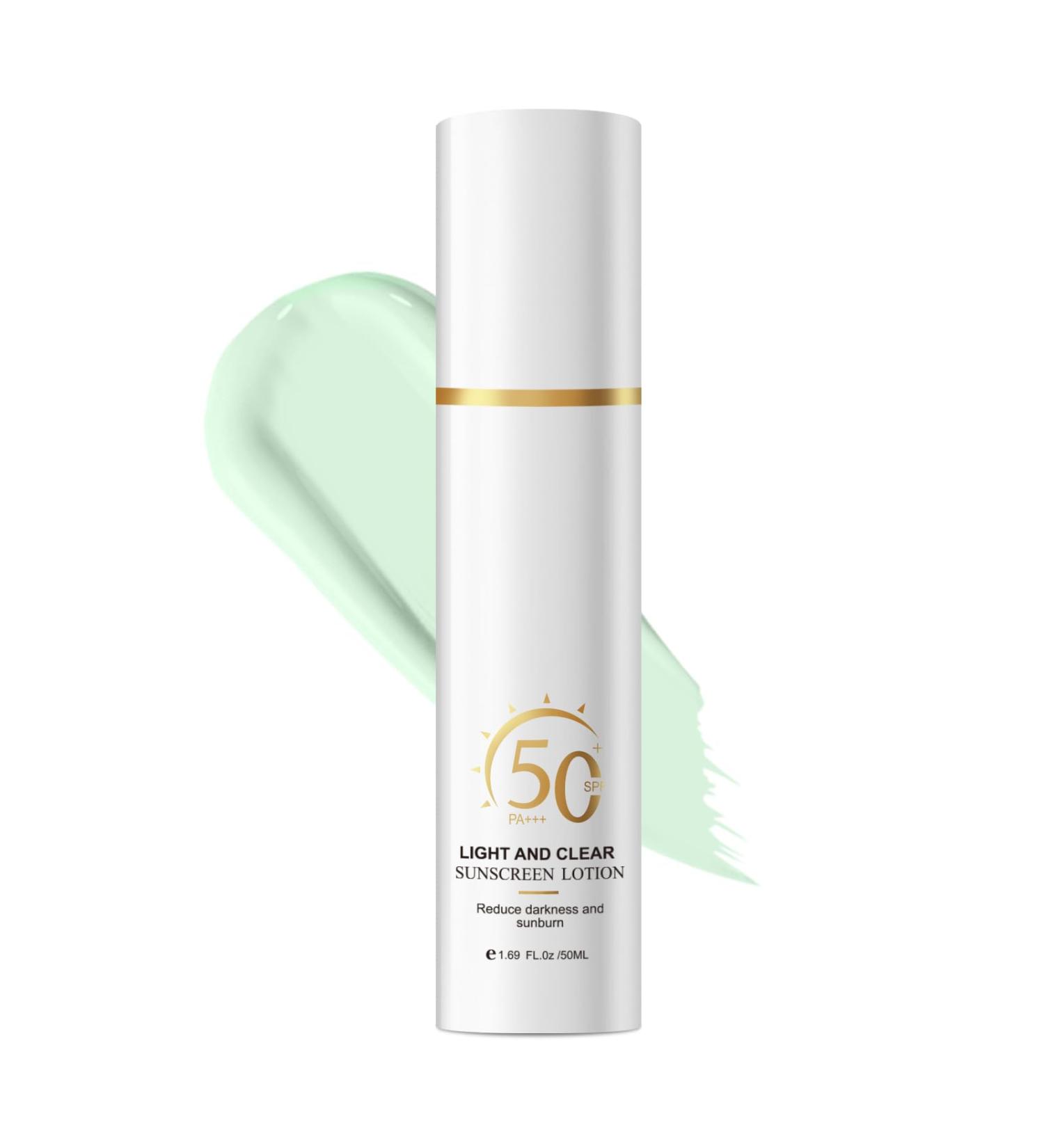 Face Sunscreen SPF 50 Invisible Broad Spectrum SPF + Makeup-Gripping Primer Reef Safe Sunscreen With No White Cast Oil Free & Oxybenzone Free For All Skin Types & Skin Tones 1.69FL Oz - Buy Online on GoSupps.com