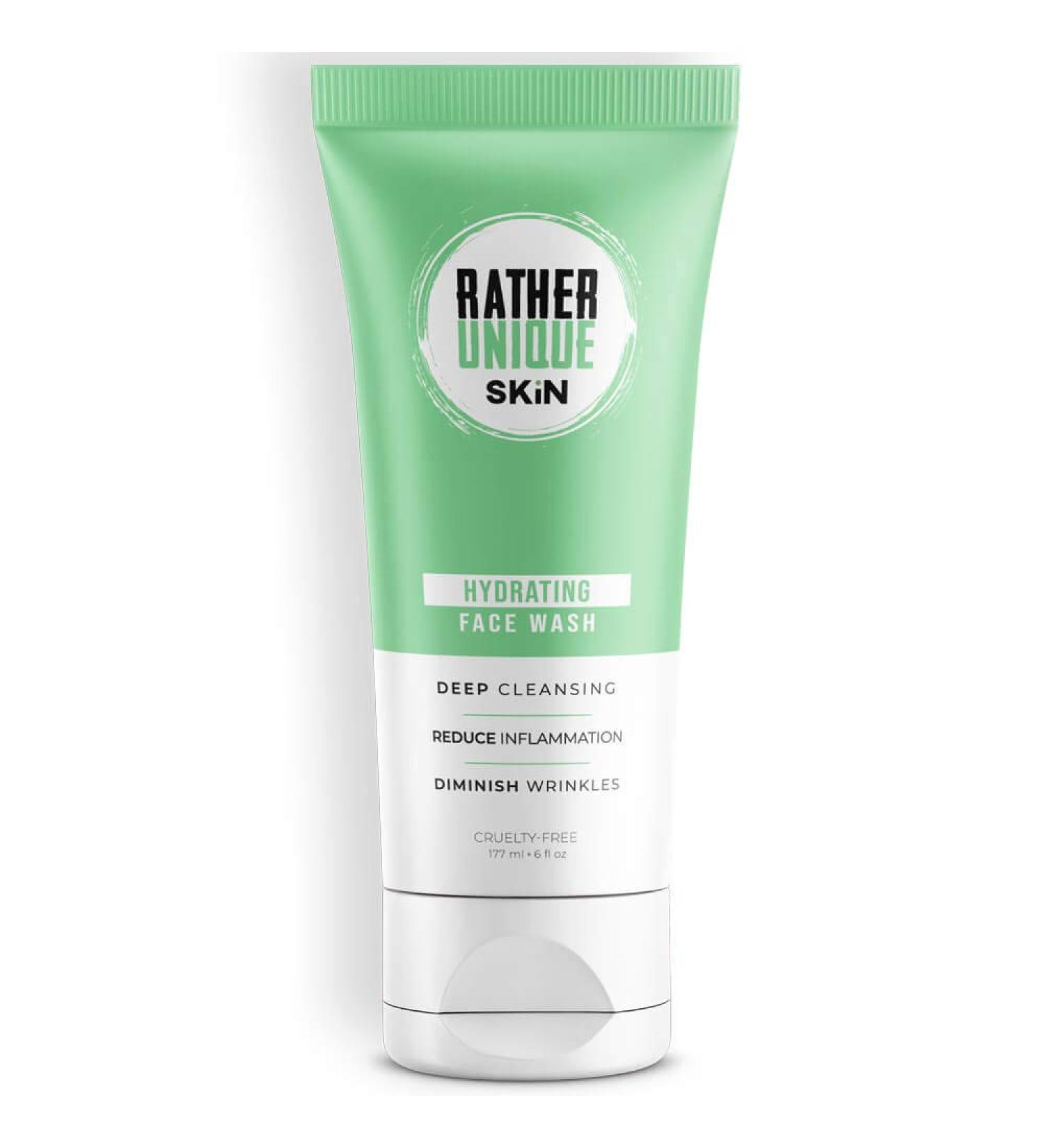 Hydrating Face Wash - Gentle Cleanser for Oily Dry & Sensitive Skin | 6oz Gel for Men & Women - Buy Online on GoSupps.com
