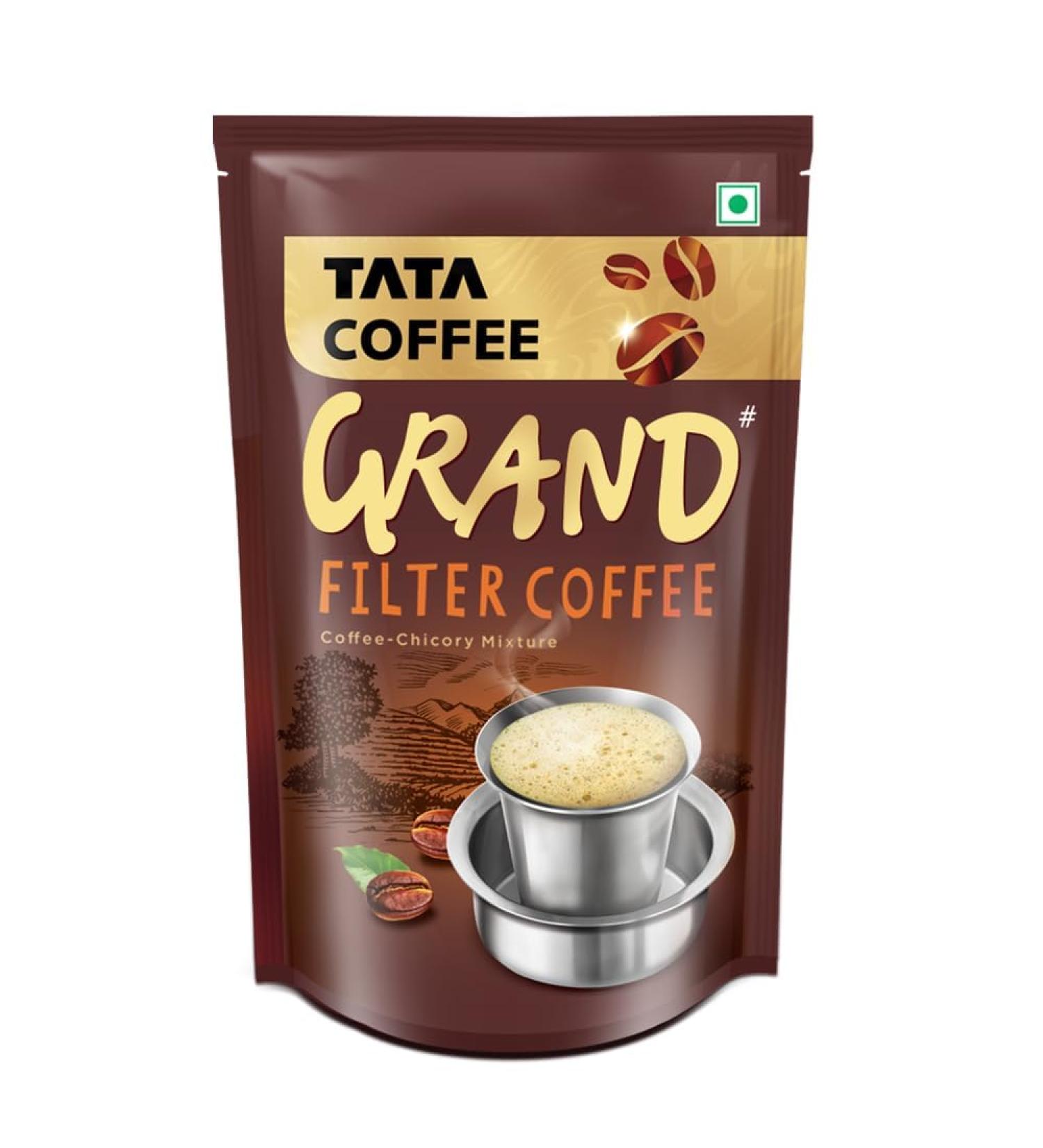 Ta'ta Coffee Grand Filter Coffee 500g Rich & Strong Coffee-Chicory Mixture (53% Coffee and 47% Chicory) - Buy Online on GoSupps.com