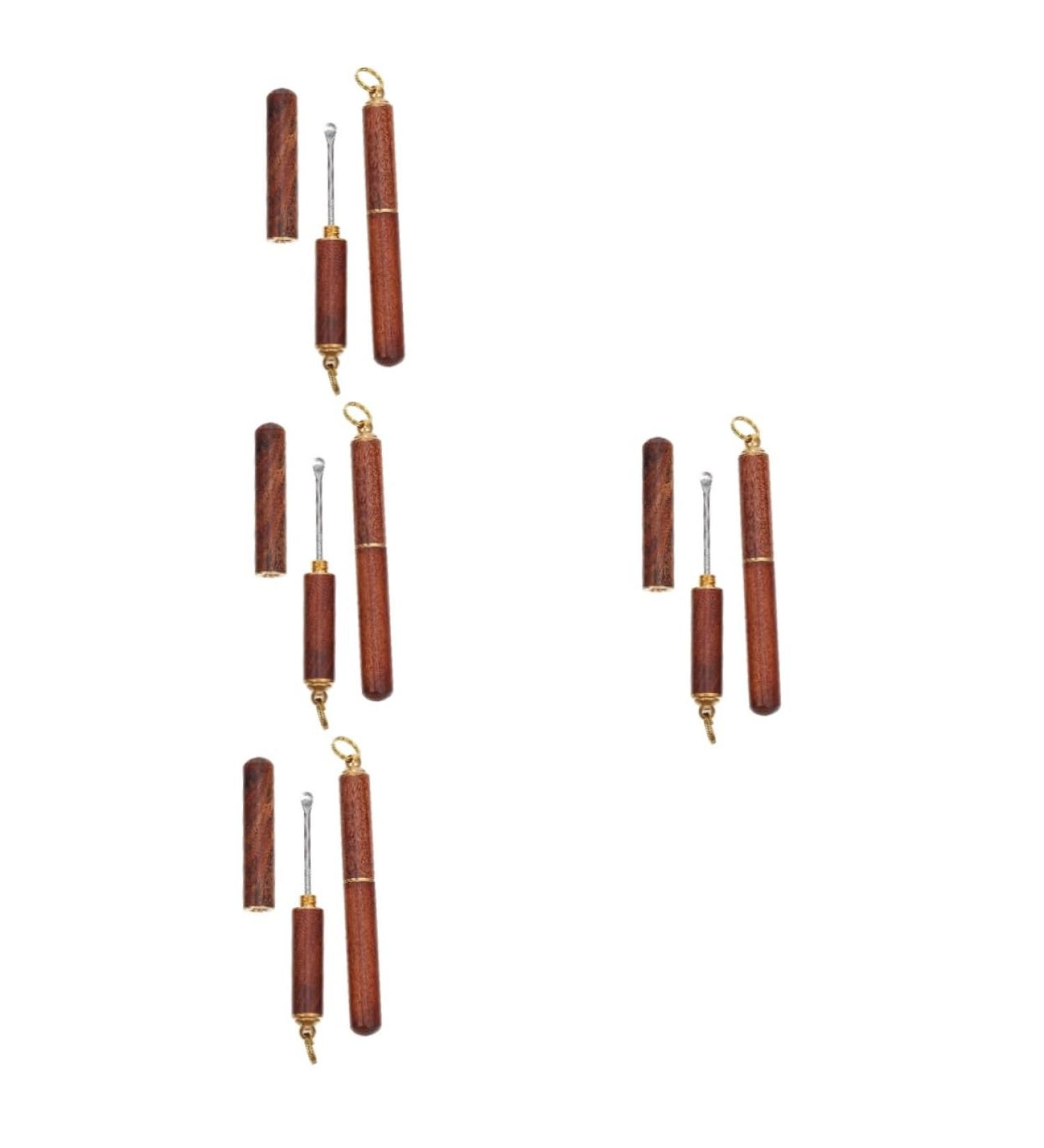FRCOLOR 8 Pcs Wooden Ear Spoon Set | Durable Ear Cleaning Tools & Wax Removal Picks | Effective Ear Scoops & Picks for Hygiene - Buy Online on GoSupps.com