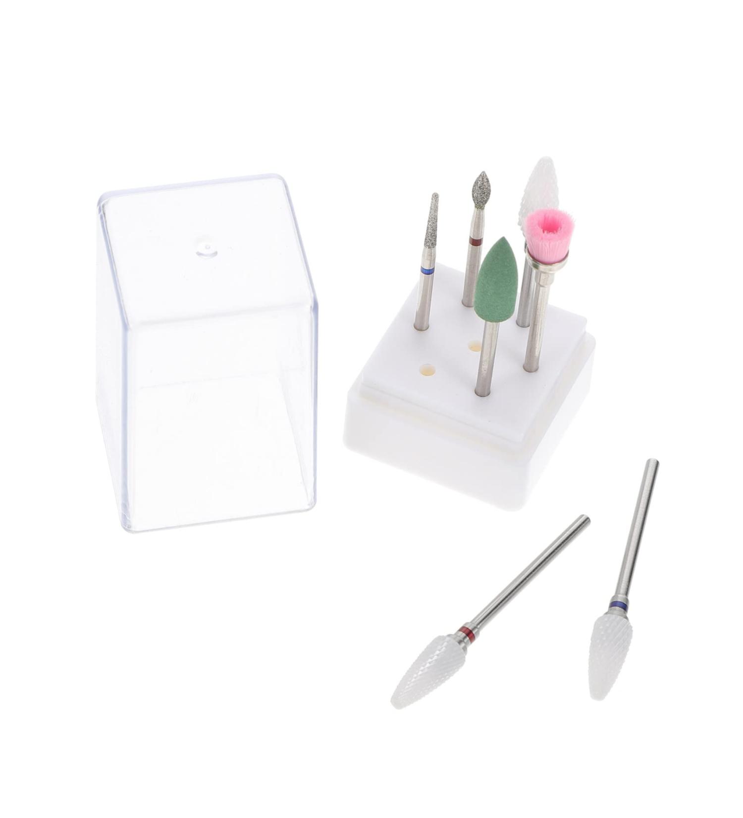 POPETPOP 2 Sets Nail Clipper Grinding Head Nail File Drill Bit for Nails Nail Kits Nails Tools Nails Gel Polishing Tool Nails Cuticle Remover Nails Supply Care Tungsten Steel Nail Drill - Buy Online on GoSupps.com