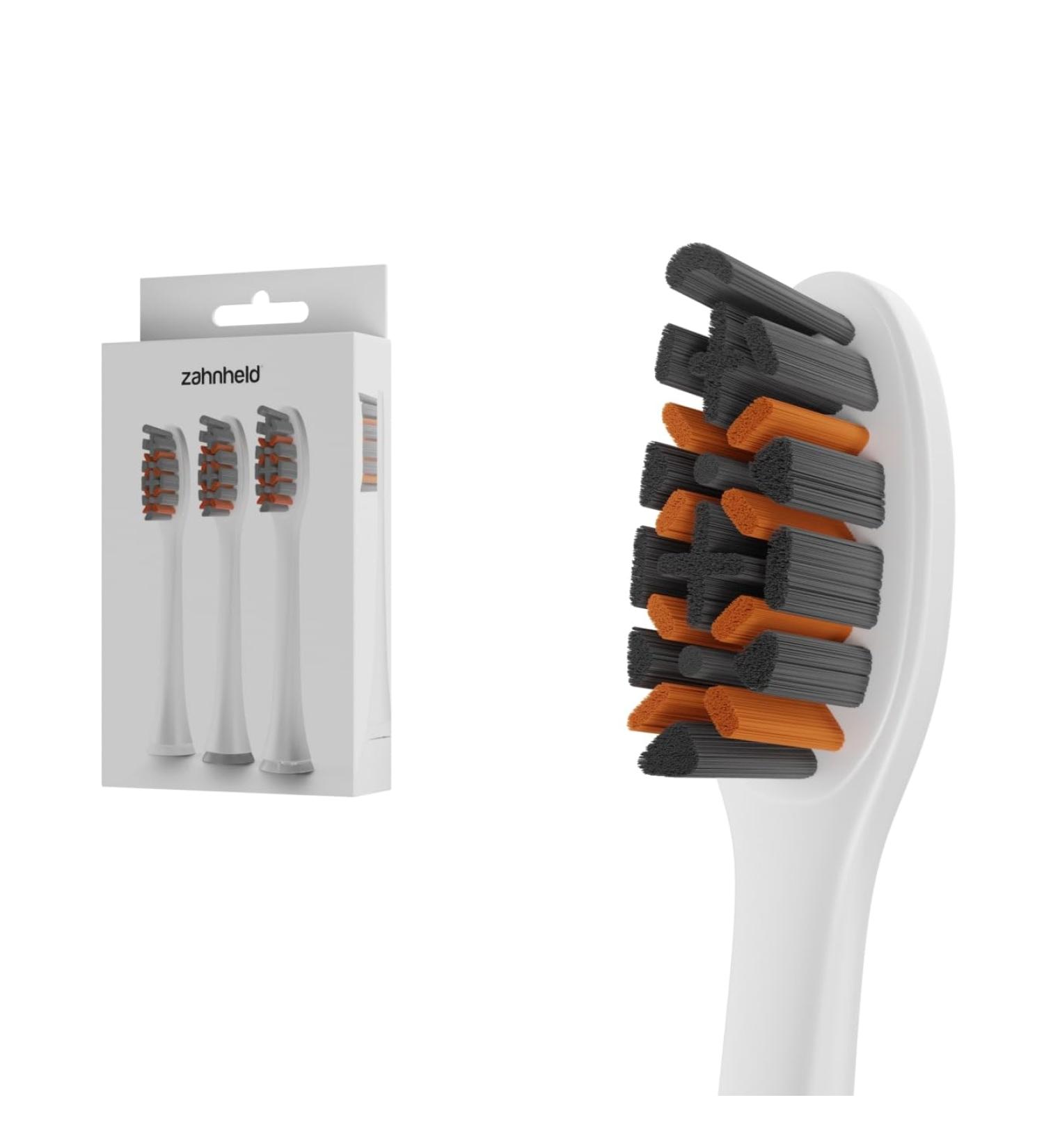 Zahnheld Pro X-Clean Medium-Hard Replacement Brush Head | Gero Sonic Toothbrush | Effective Cleaning | 1-Pack - Premium Quality - Buy Online on GoSupps.com