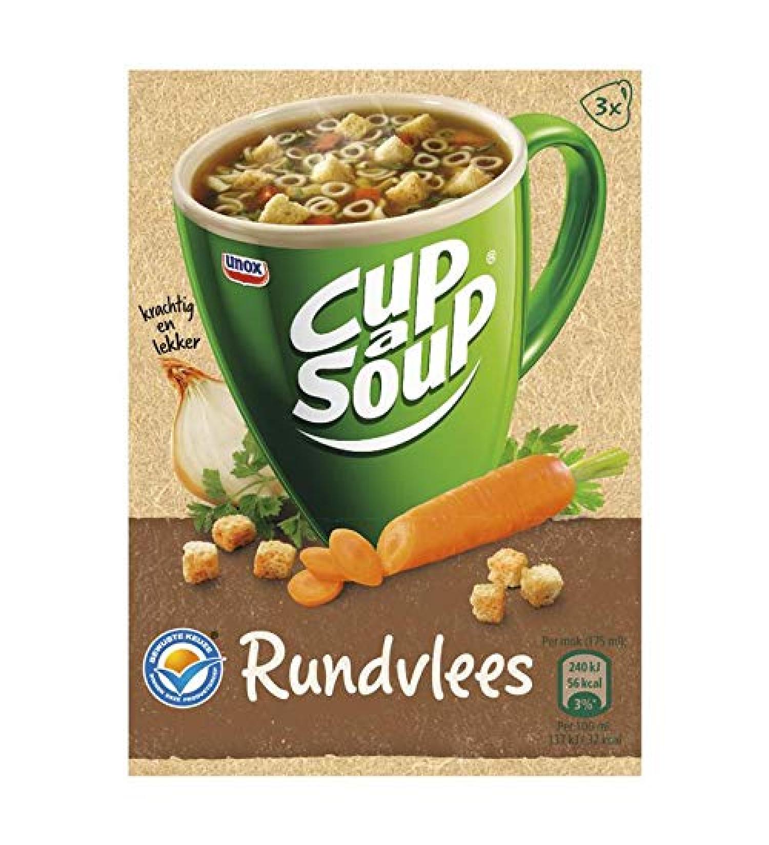 Unox Unox Meat Soup Cup 3 Pack