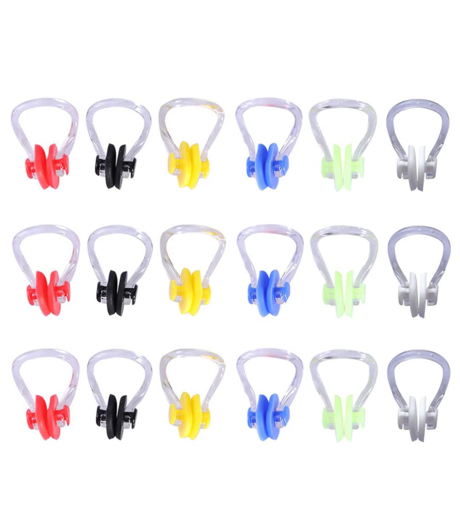 Obuyke 20Pcs Silicone Swimming Nose Clip for Kids and Adults - Ideal for Scuba Diving and Outdoor Activities - Buy Online on GoSupps.com