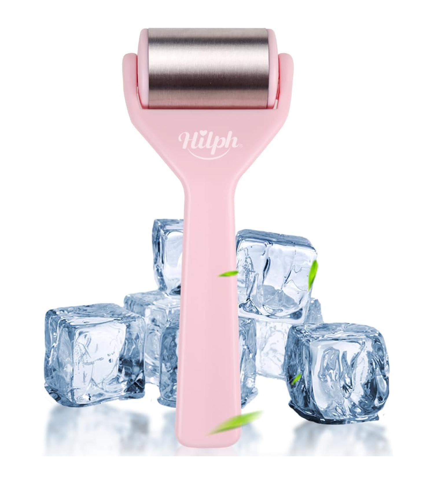 Hilph Ice Scooters for Face & Eyes | Facial Massage Tools for Swelling Migraine Relief Dark Circles & Skin Relaxation - Stainless Steel Pink - Buy Online on GoSupps.com