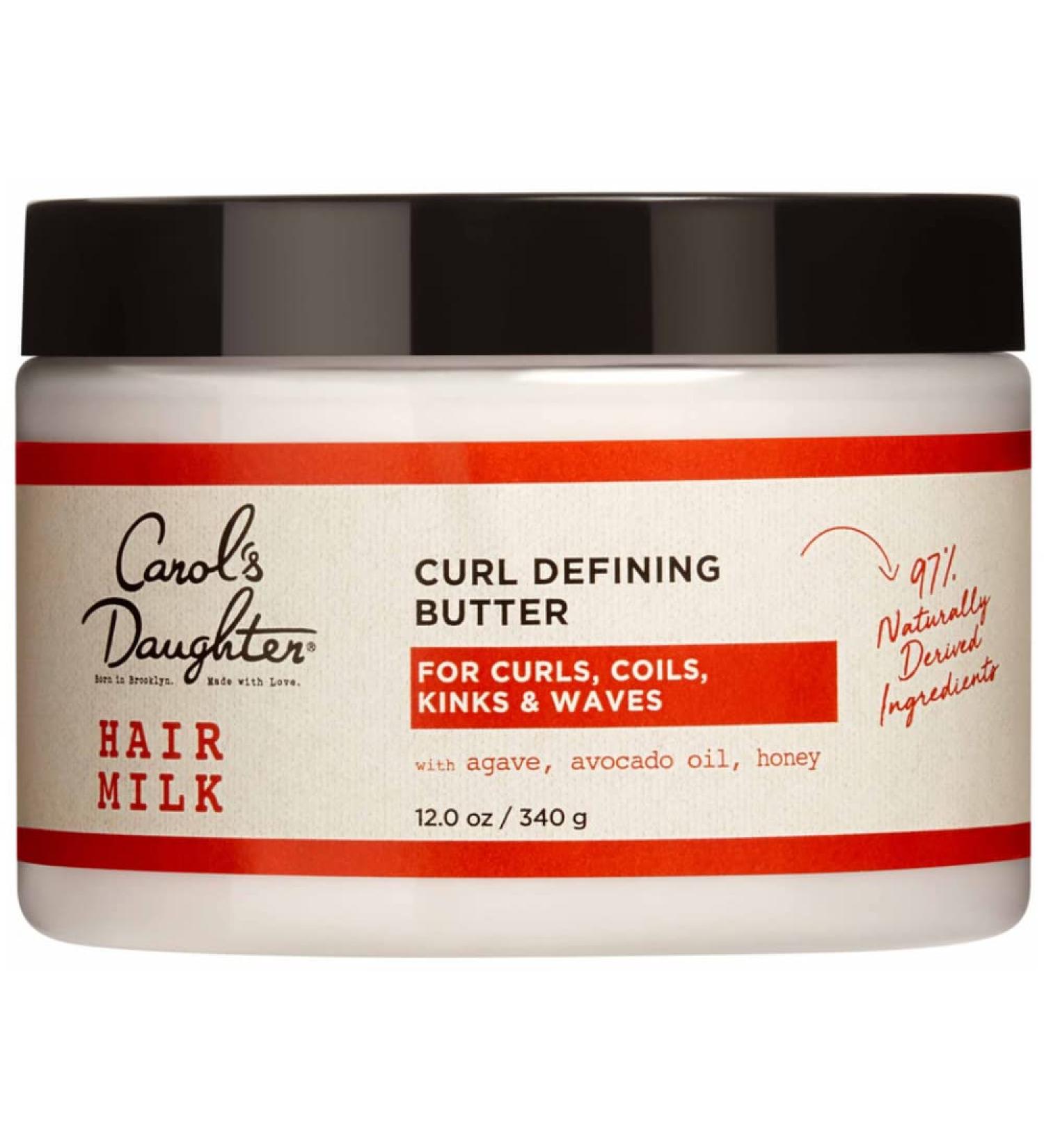 Carol's Daughter Hair Milk Curl Defining Butter | Agave, Avocado Oil & Honey | Silicone & Paraben-Free | 12 oz - Buy Online on GoSupps.com