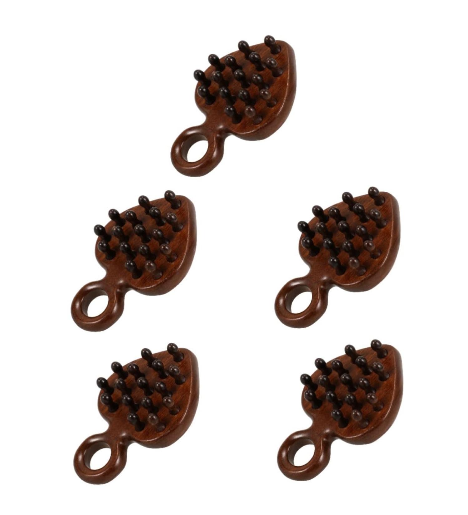 Beavorty 5-Piece Wooden Comb Set | Scalp Massager & Hair Care Tools - Wide Tooth Combs for Men | Hair Massage & Desurage Ridge Comb - Buy Online on GoSupps.com