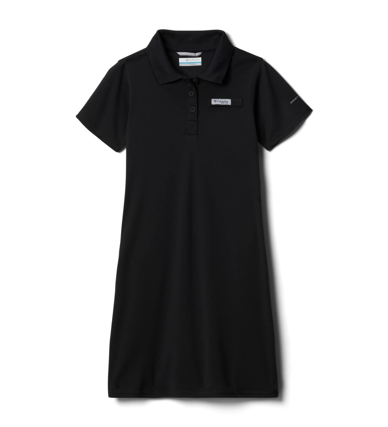 Columbia Girls' Tidal Tee Polo Dress Black X-Small