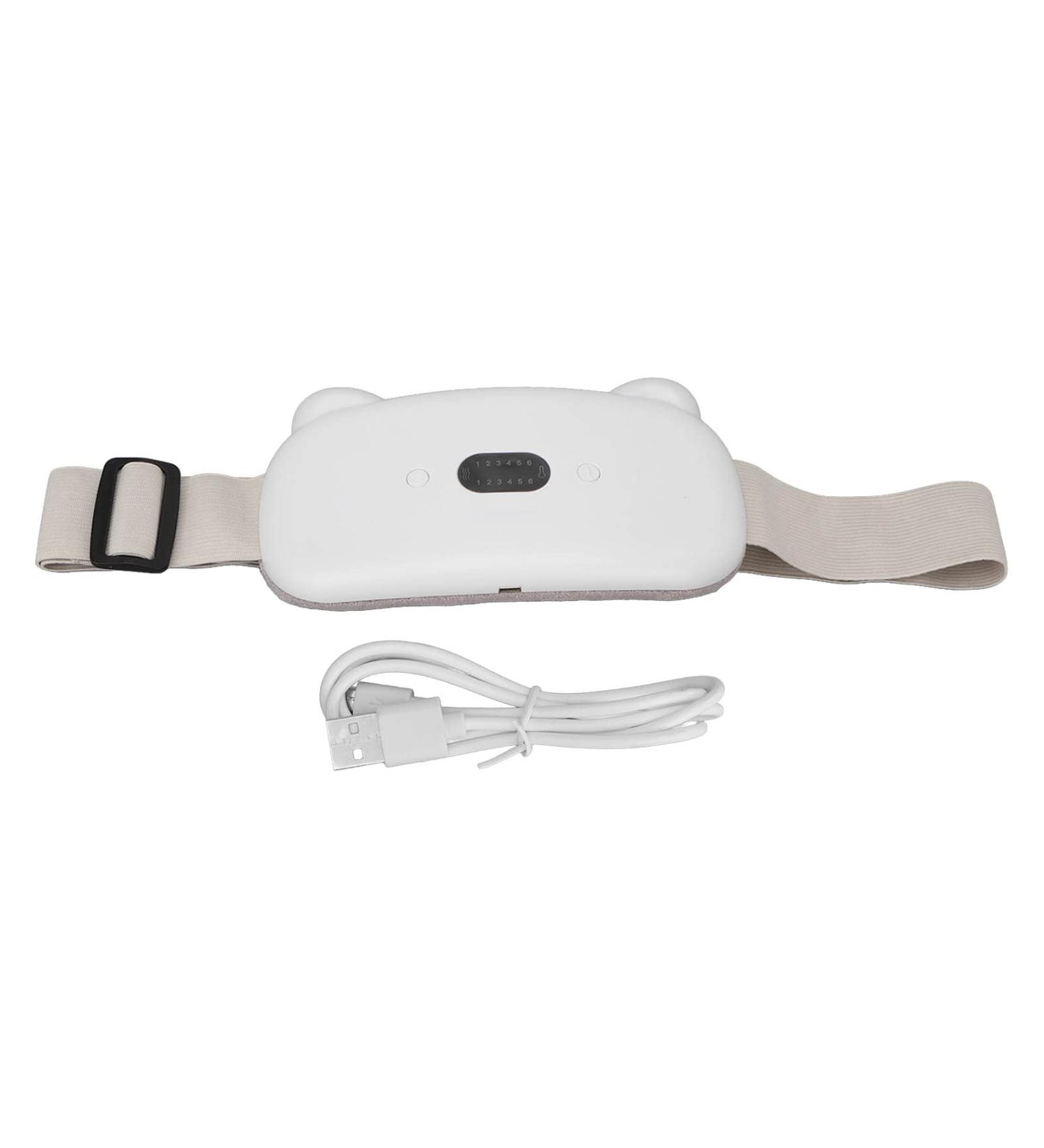 Premium Heated Waist Belt | Electric USB Hot Compress & Vibration | Adjustable Pain Relief for Menstrual Cramps - Buy Online on GoSupps.com