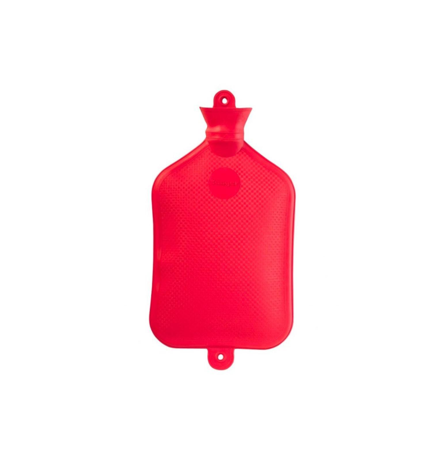 Rubber hot water bottle from S nger smooth 3 liters red