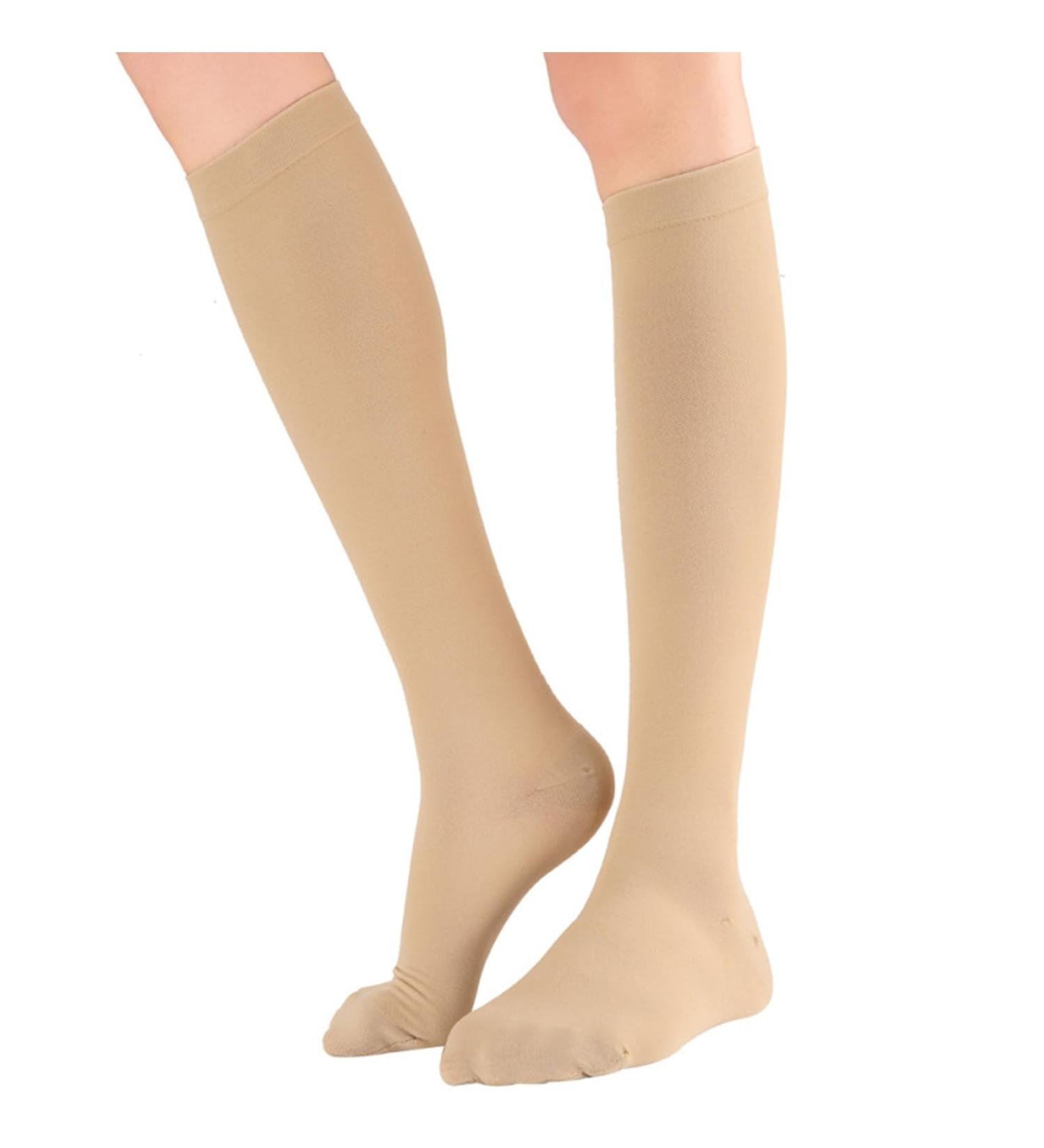 MDRCG Compression Stockings Class 2 - Open Toe Lace Calf Socks for Varicose Veins | Thrombosis Support for Men & Women | XXL Size - Buy Online on GoSupps.com