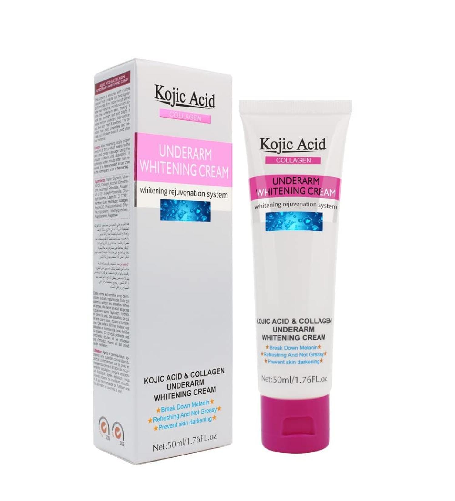 Kojic Acid Skin Lightening Cream Underarm Cream Intimate Area Dark Spot Corrector Whitening Cream for Body Underarms Armpit Knees Legs and Inner Thigh Cream for Acanthosis Nigricans Non-Greasy - Buy Online on GoSupps.com