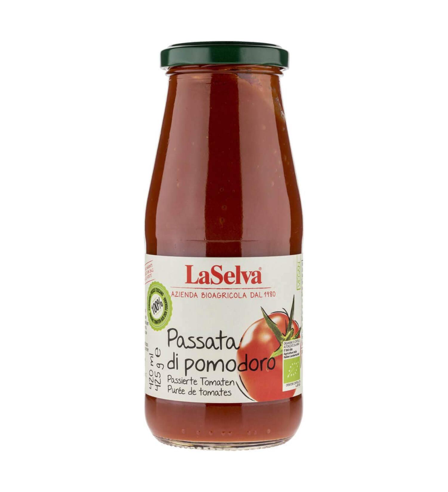 LaSelva Passata di pomodoro seasoned tomatoes 425 g 12pack