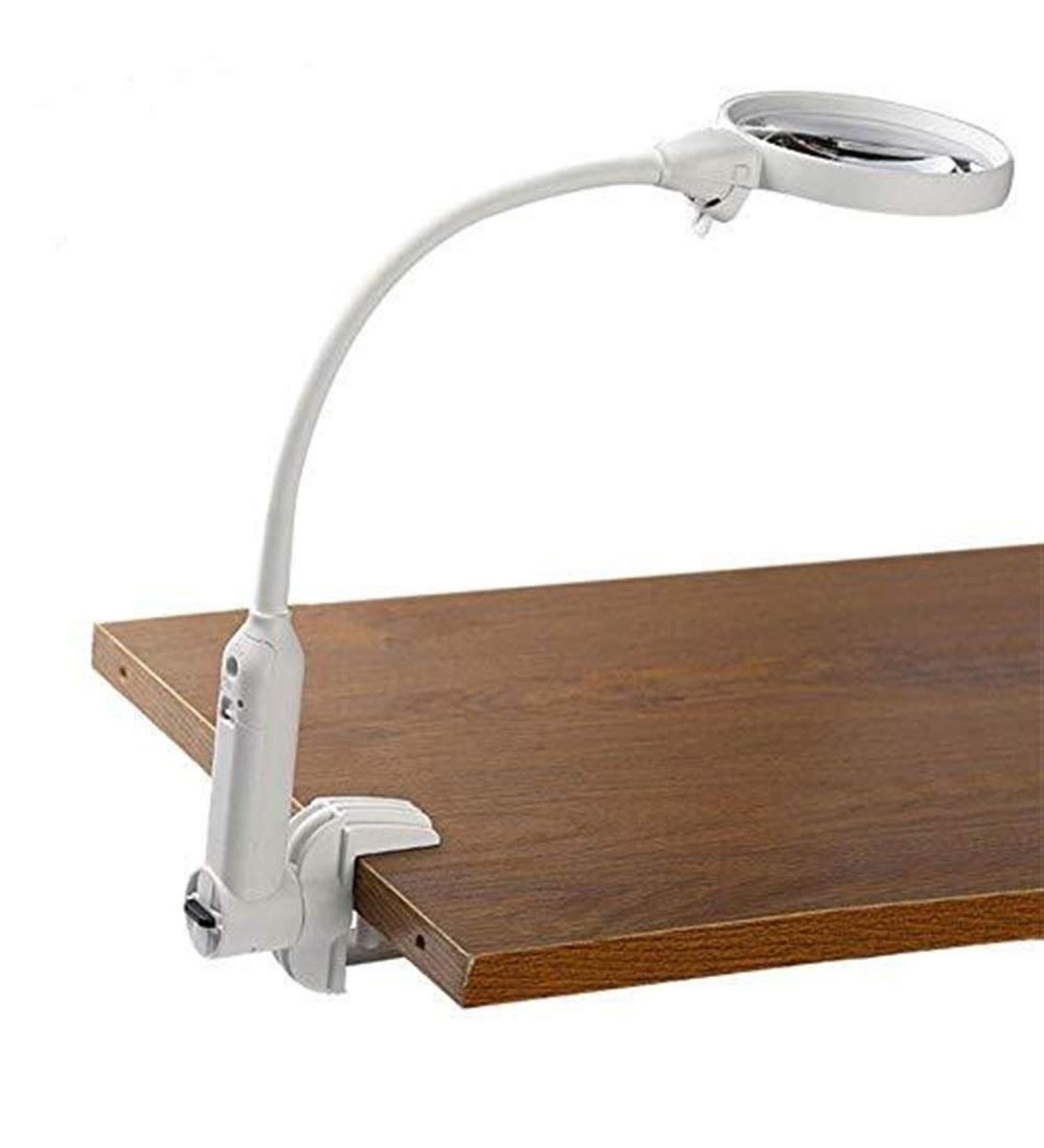 Magnifiers Desktop 2X Illumination Clip Magnifying Glass Assisted Mirror 5X with Hd Lens for Book Reading Jewelry Identification Watches DIY Crafts Carving and Repair Lofty Ambition - Buy Online on GoSupps.com
