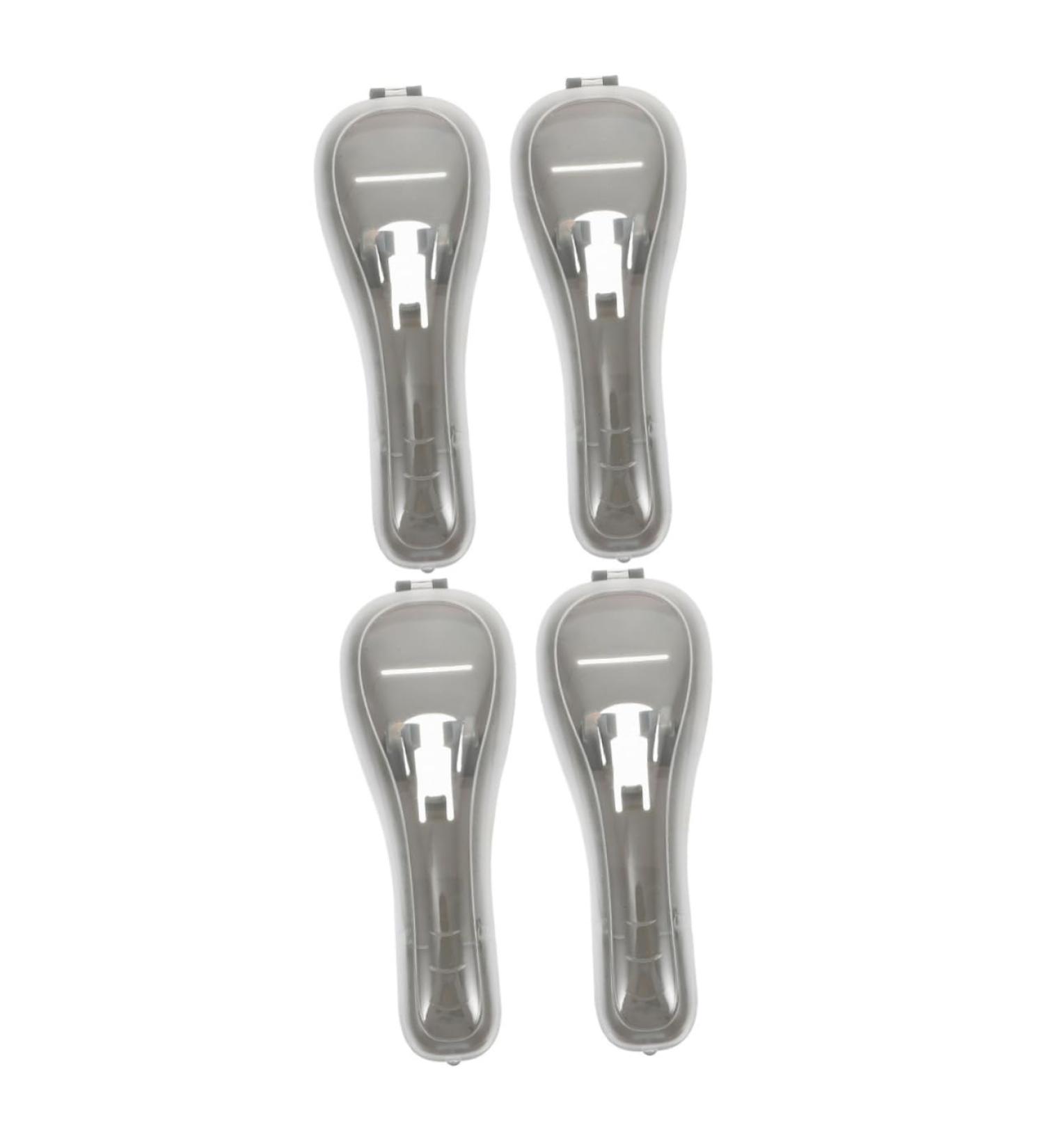 Buy Healvian 4-Piece Razor Storage Box Set - Portable Safety Razor Protection Case Gray (16.5x6cm) - Ideal for Travel & Organization - Buy Online on GoSupps.com