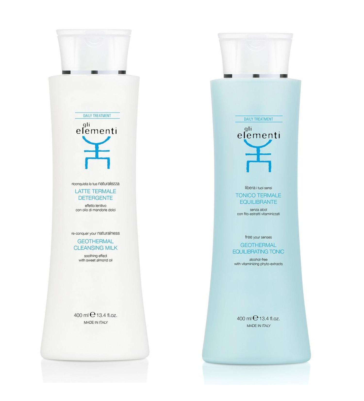 Gli Elementi - Milk 400ml + Toner 400ml - DUO