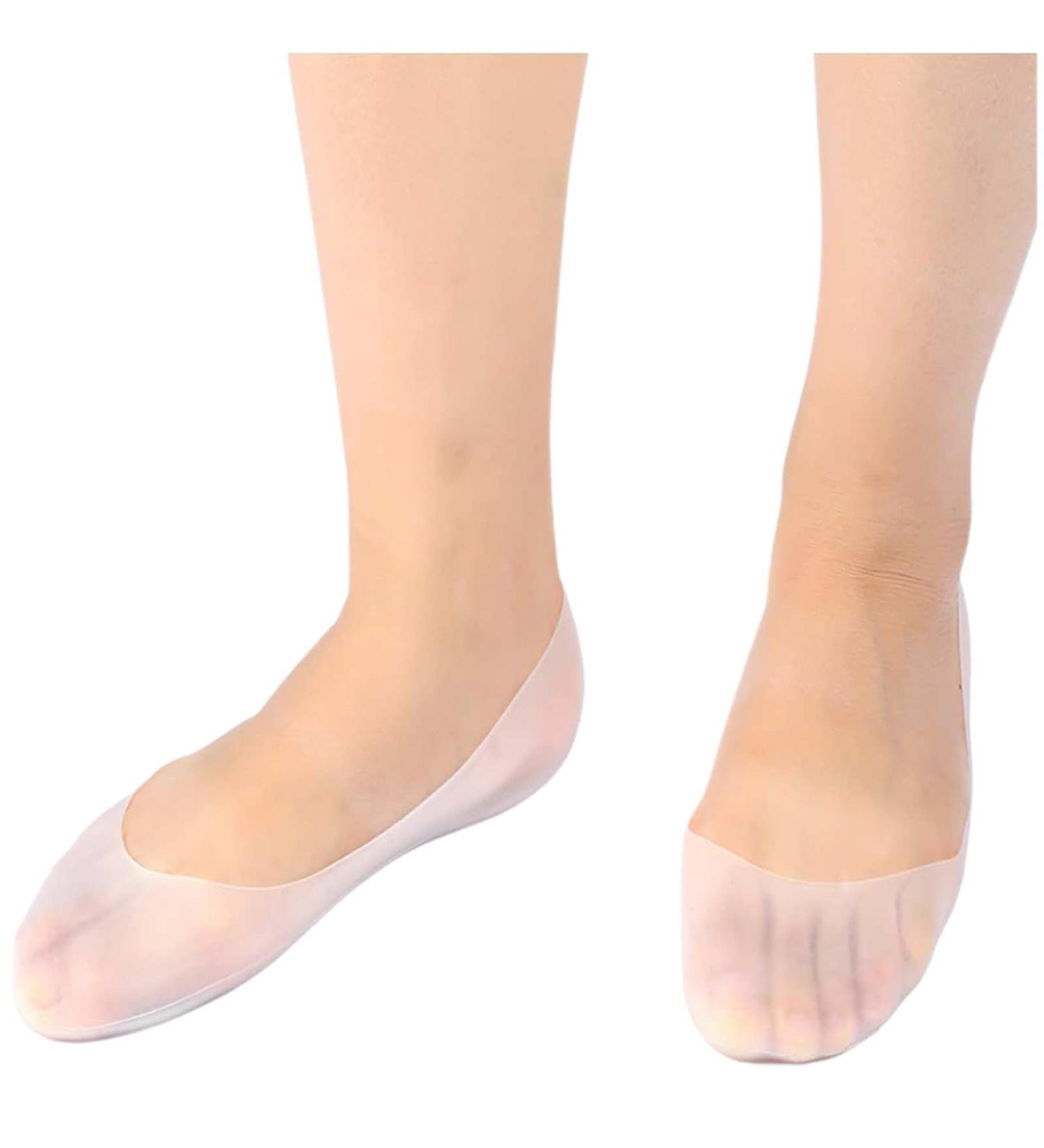 1 Pair Moisturizing Silicone Sock Full Length Moisturizing Socks Cracked Feet Care Protector Soft Silicone Gel Spa Deep Moisturizing Full Foot Socks for Corns Calluses Cracked Bunions Blister(L) - Buy Online on GoSupps.com