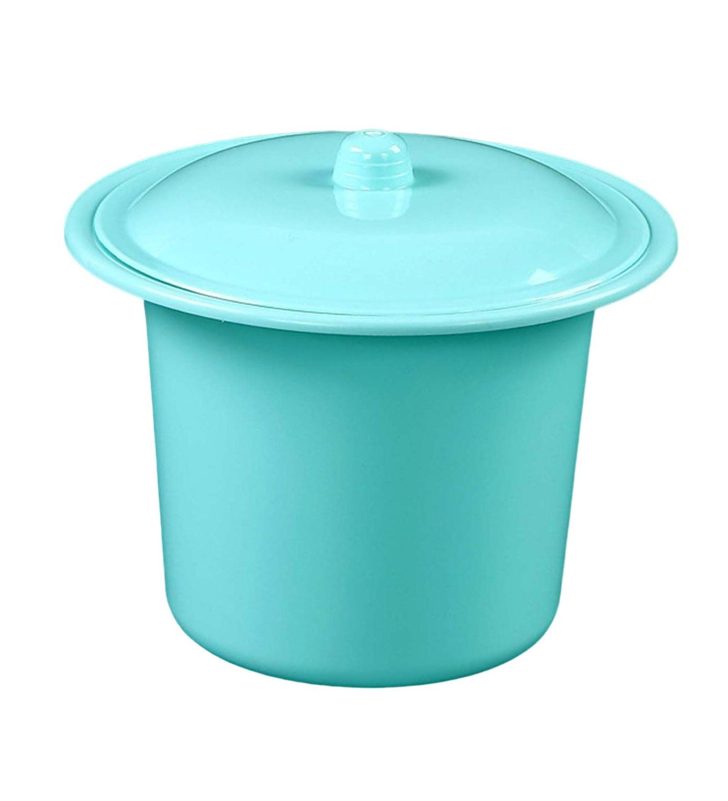 Menolana Portable Spittoon with Lid Lightweight Splashproof PP Durable Pee Potty urinal Bucket Chamber Pot for Outdoor Travel Elderly Adults Blue - Buy Online on GoSupps.com