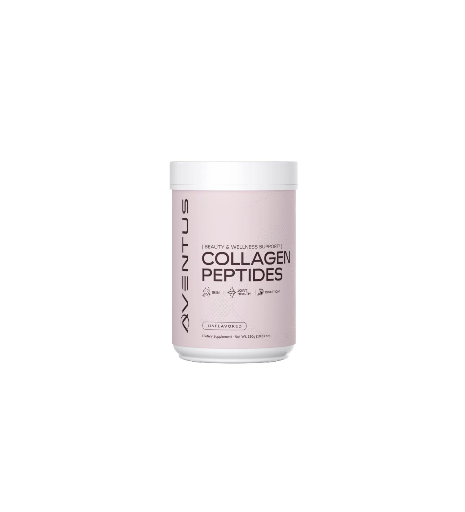 Aventus Collagen Peptides Beauty and Wellness Support for Skin, Hair, Nails, Joint Health and Digestion Unflavored Powder 10g per Serving 29 Servings - Buy Online on GoSupps.com