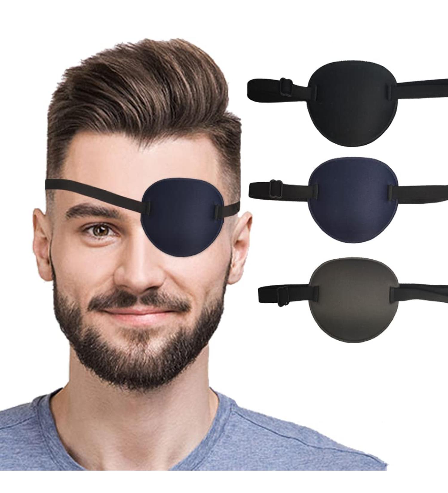 3PCS Adjustable Eye Patches for Adults - Treat Lazy Eye & Cosplay - Colors for Left/Right Eyes - Buy Online on GoSupps.com
