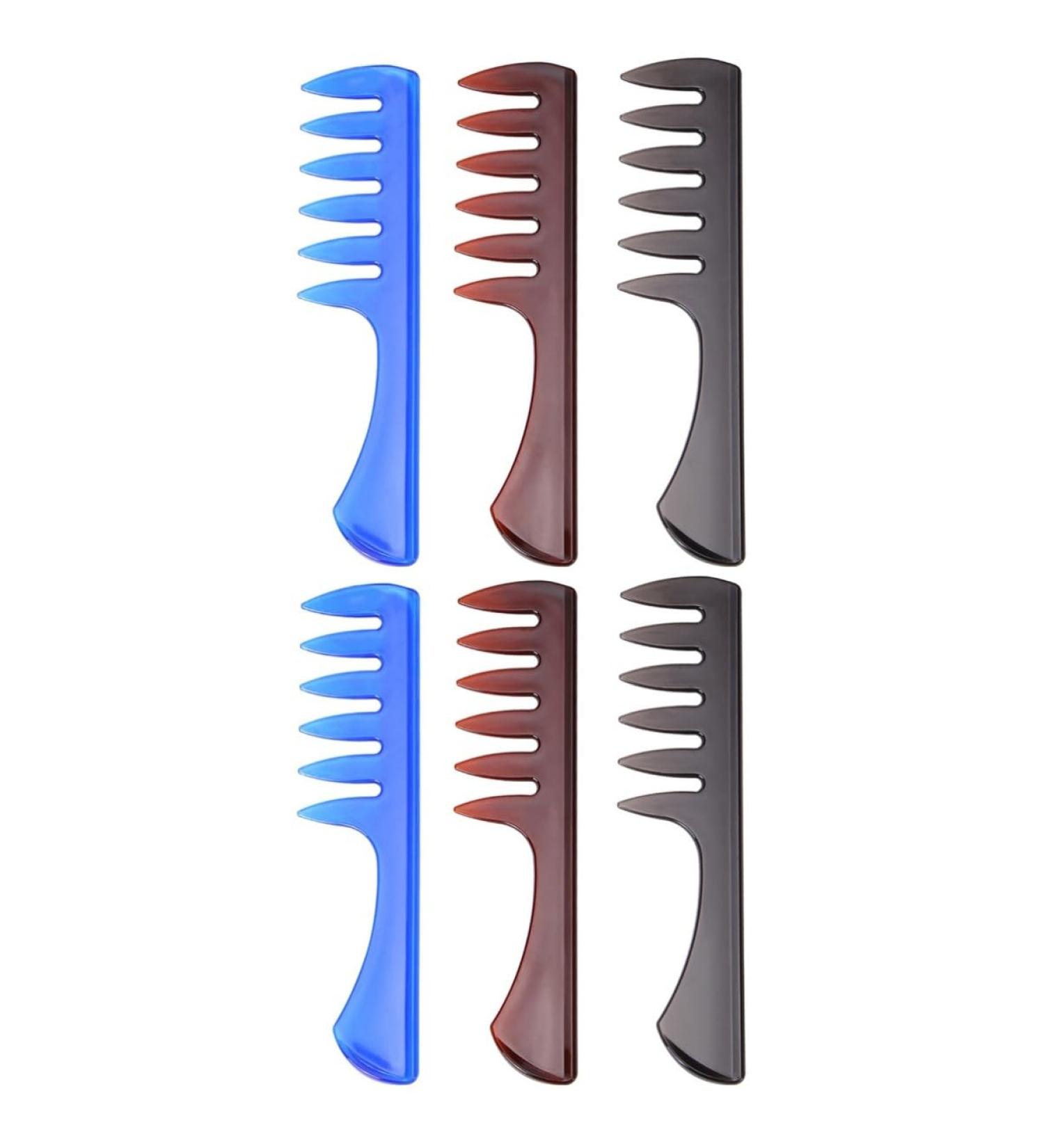 minkissy 6 Pcs Man Comb Fork Comb Hairdressing Accessories Hair Spary Comb Massage Comb Oil Hair Comb Mx2pcs As Shownx2pcs - Buy Online on GoSupps.com