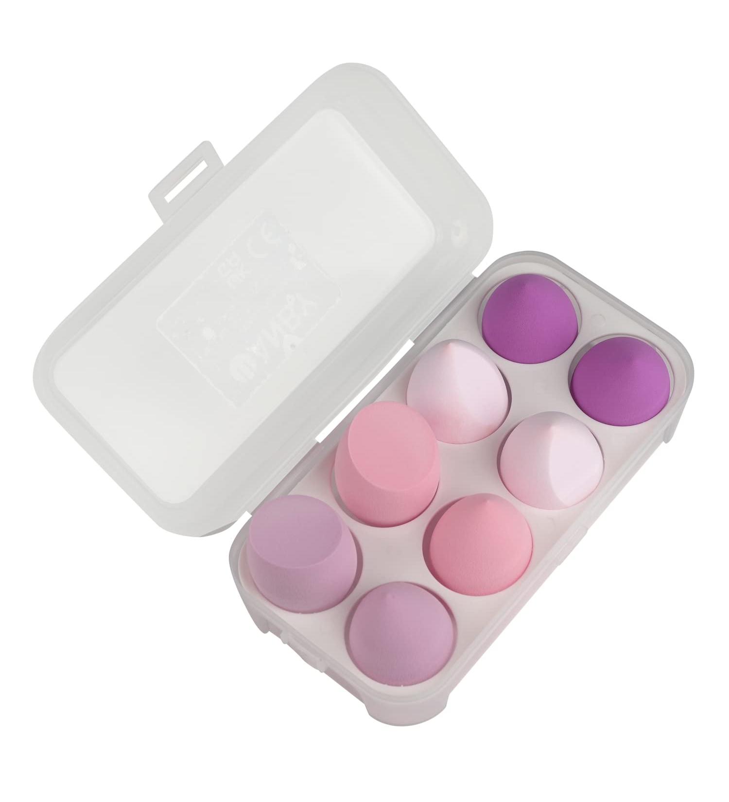 WANBY Makeup Sponges Set | Latex Free Blender Sponges for Foundation Concealer & More - 8Pcs - Buy Online on GoSupps.com