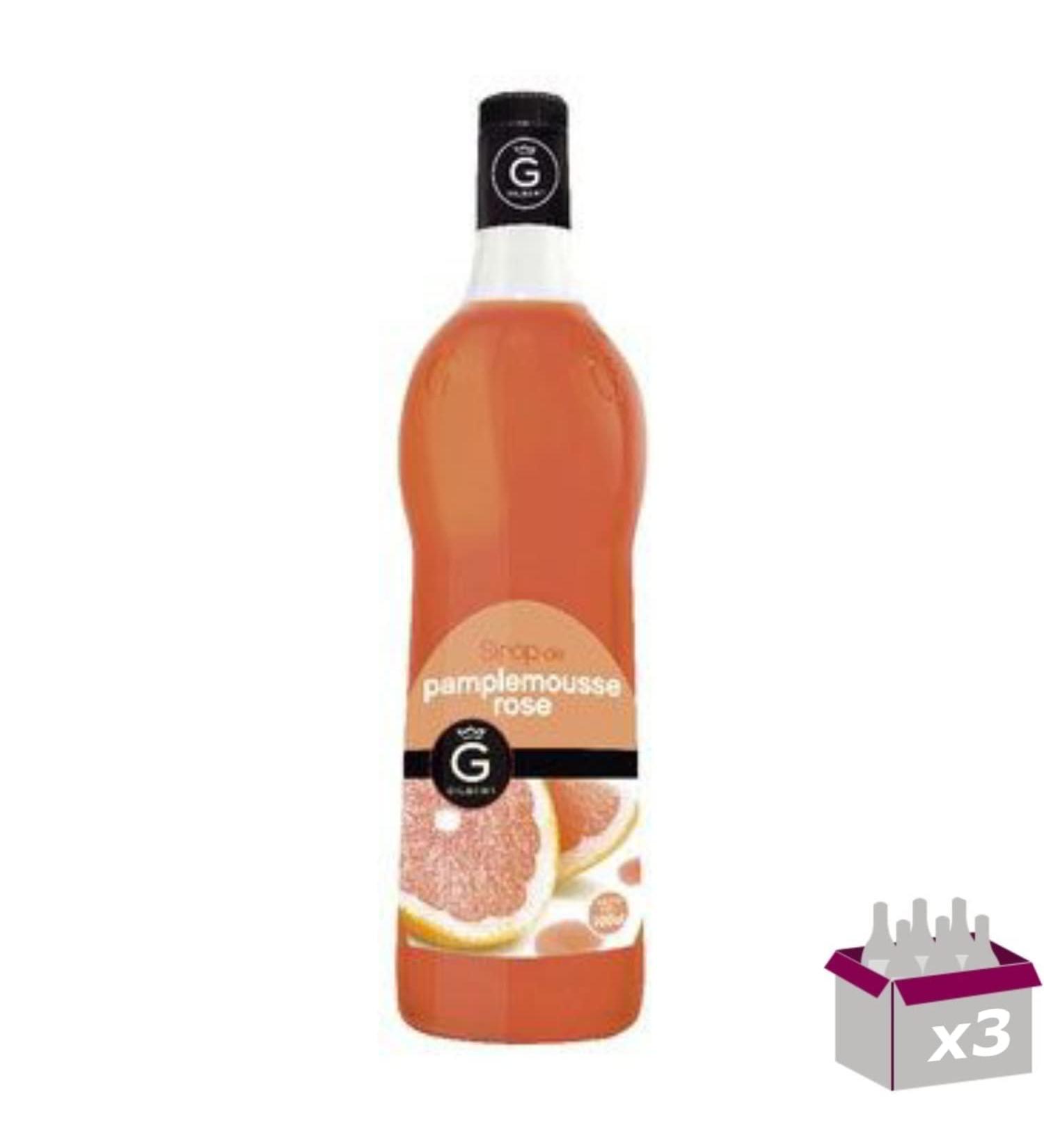 Set of 3 Rioba Syrups - Pink Grapefruit - 3 x 1L