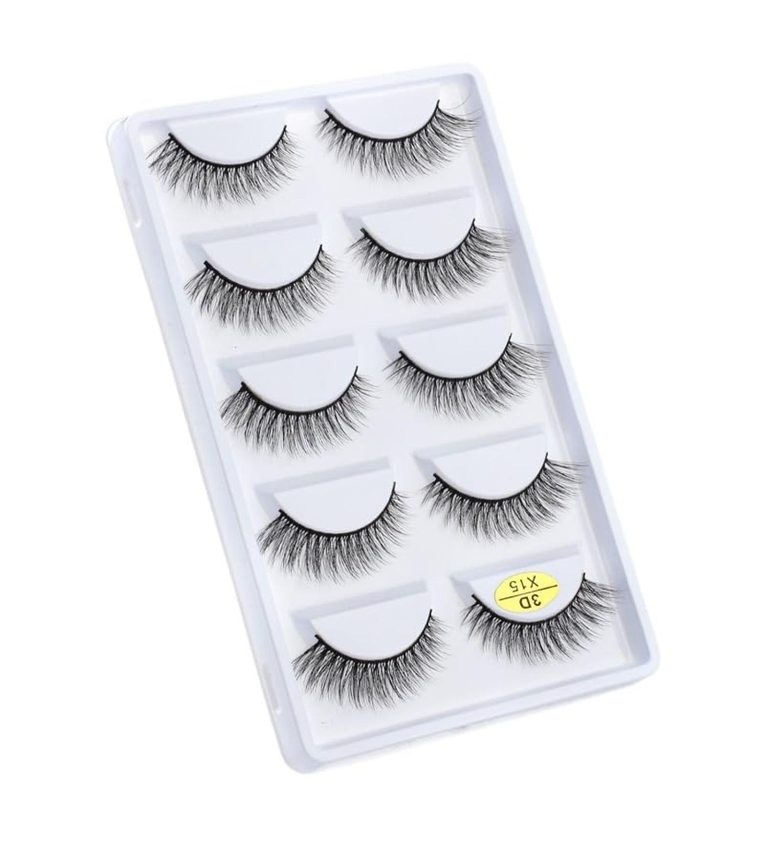 UAMOU Mink Eyelashes 10/50/100 Boxes Fluffy 3D Mink Lashes Makeup Natural Long Volume False Eyelashes Bulk Faux Cils Custom Cheerfully (Color : 5 Pairs X15 Size : 10 Boxes) - Buy Online on GoSupps.com