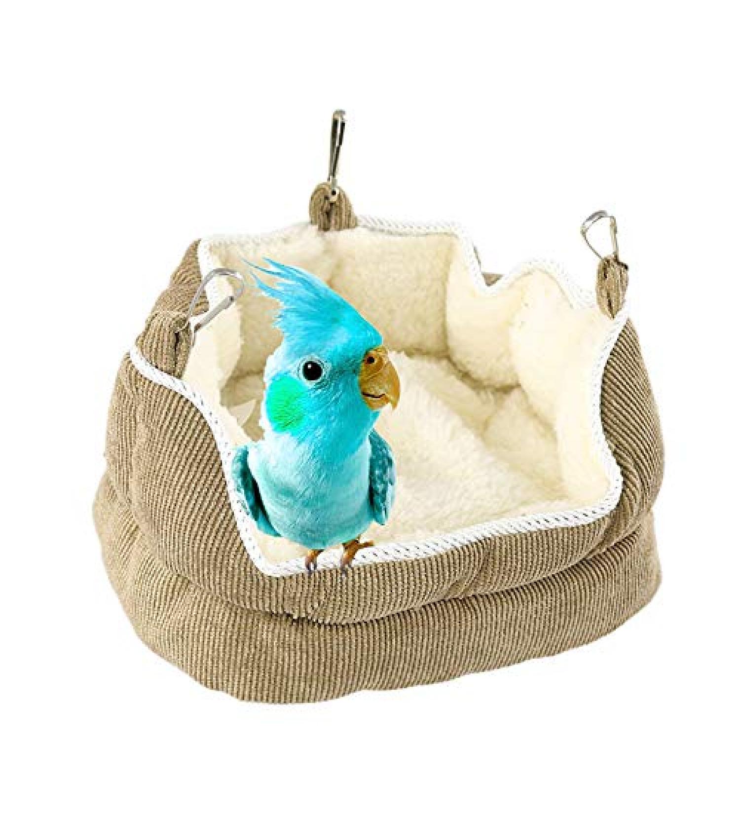 Super Soft Pet Hammock for Small Birds - Cozy and Warm Hanging Nest for Budgies, Parakeets, and Cockatiels - Buy Online on GoSupps.com