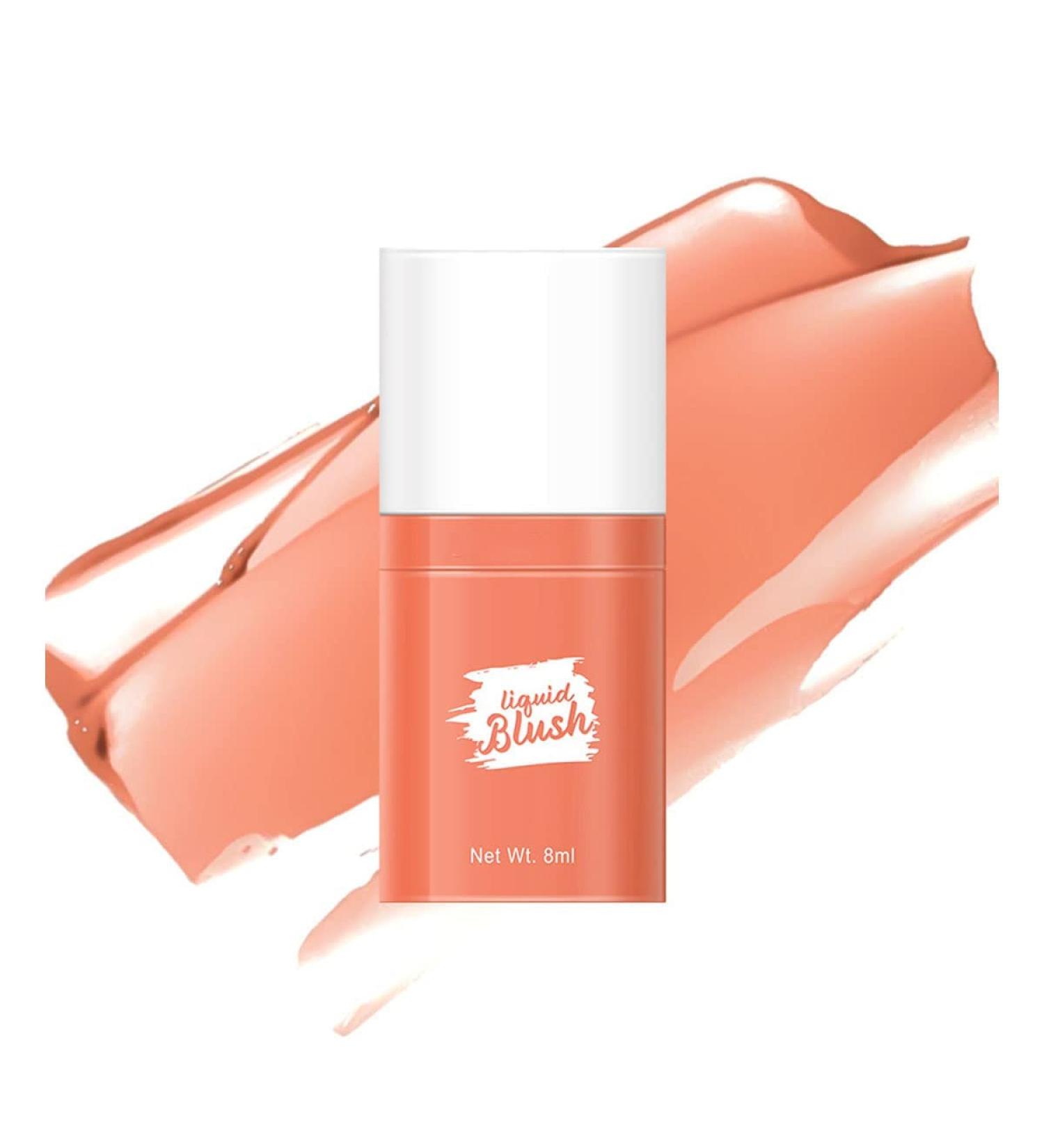 Pakivs Cream Liquid Blush - Long Lasting Waterproof Matte Velvet Mousse Texture Cheek Stick Makeup in Peach Blush - Buy Online on GoSupps.com