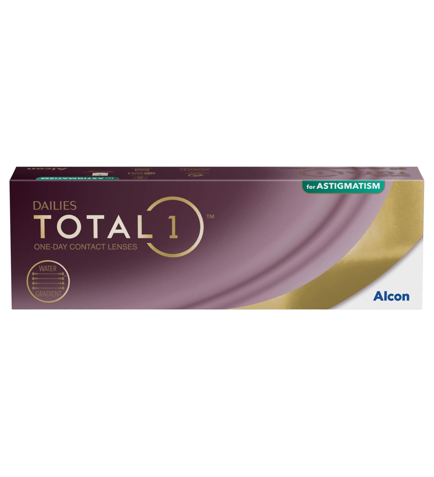 Buy Dailies Total1 for Astigmatism - Soft Contact Lenses 30 Pieces BC 8.6mm Dia 14.5mm Cyl 1.75 Axis 180 -3.25 Dioptria - International Shipping - Buy Online on GoSupps.com