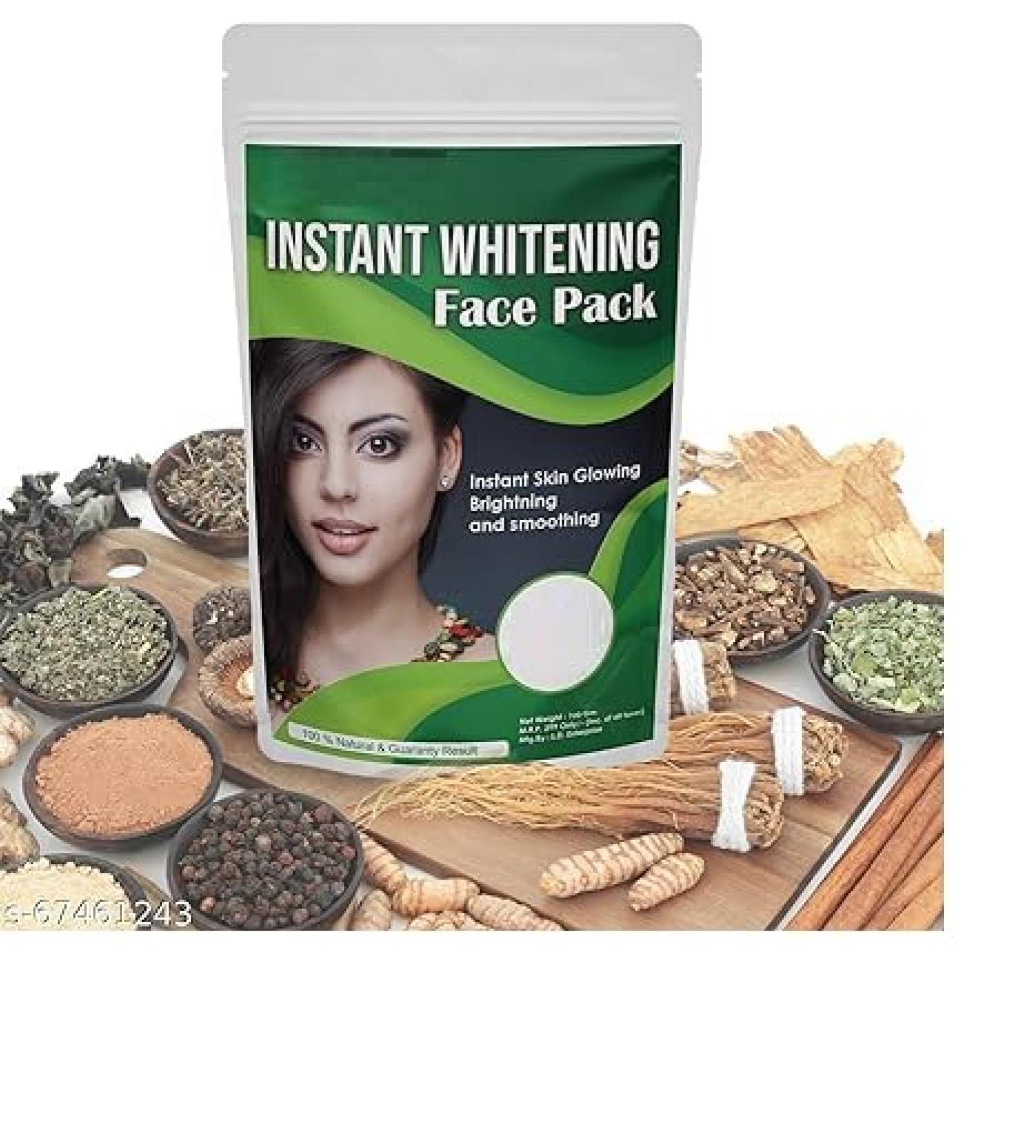 JEVR Herbel and Natural Instant Skin Whitening Facepack (100g)