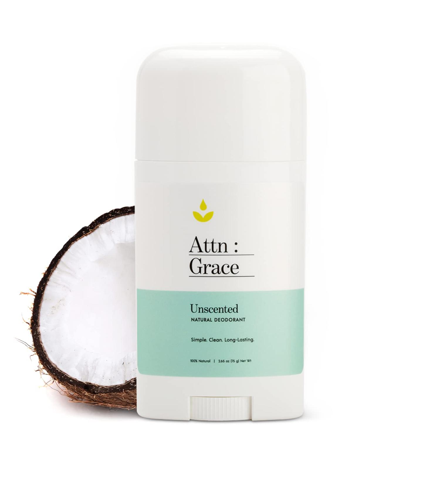 Grace Aluminum-Free Deodorant | Natural Long Lasting Odor Protection | Vegan Cruelty-Free Baking Soda Free (Unscented) - Shop Internationally - Buy Online on GoSupps.com