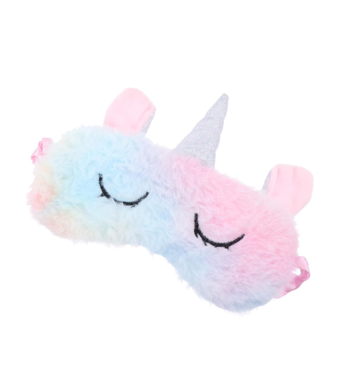 Buy Beavorty 1pc Colorful Unicorn Plush Eye Mask - Perfect Sleeping Blindfold & Eye Patch for Nap & Relaxation - Buy Online on GoSupps.com