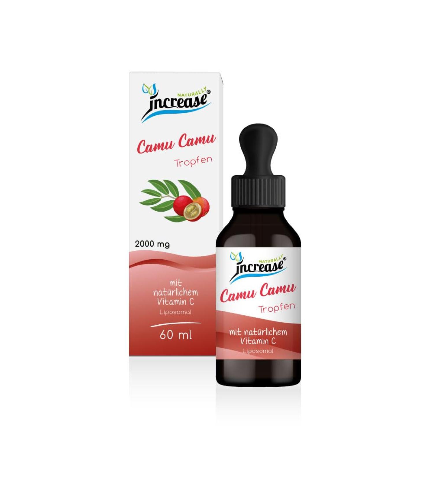Gouttes de camu camu liposomale hautement dos es (60 000 mg de vitamine C par paquet) 2000 mg de vitamine C par dose quotidienne Huile MCT Haute biodisponibilit  - Buy Online on GoSupps.com