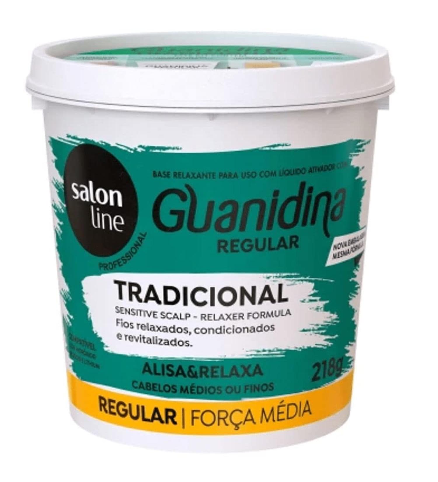 Salon Line Linha Transformacao (Guanidina) Tradicional Medio 215 Gr Transformation (Guanidine) Collection - Regular Classic Net 7.58 Oz