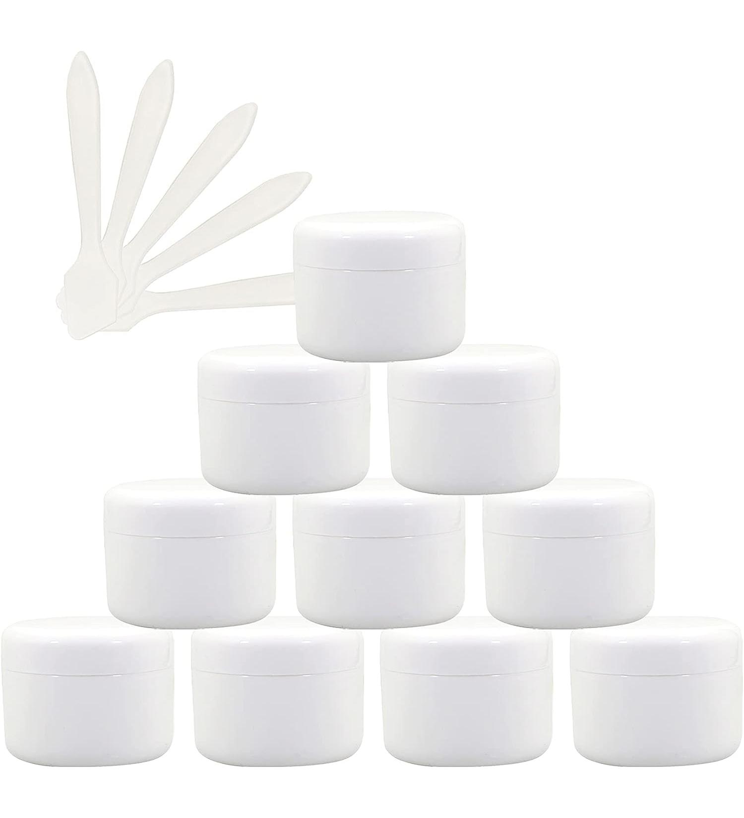 empty jars with lids cosmetic jar B0CL9K7SRC12 PC Empty 50ml Pink Plastic Cosmetic Jars with Screw Lid 50g Small Pot with Inner Linner for Cosmetic Travel Gel Lip Balm + 5X Spatula (Color : Roze S ( - Buy Online on GoSupps.com