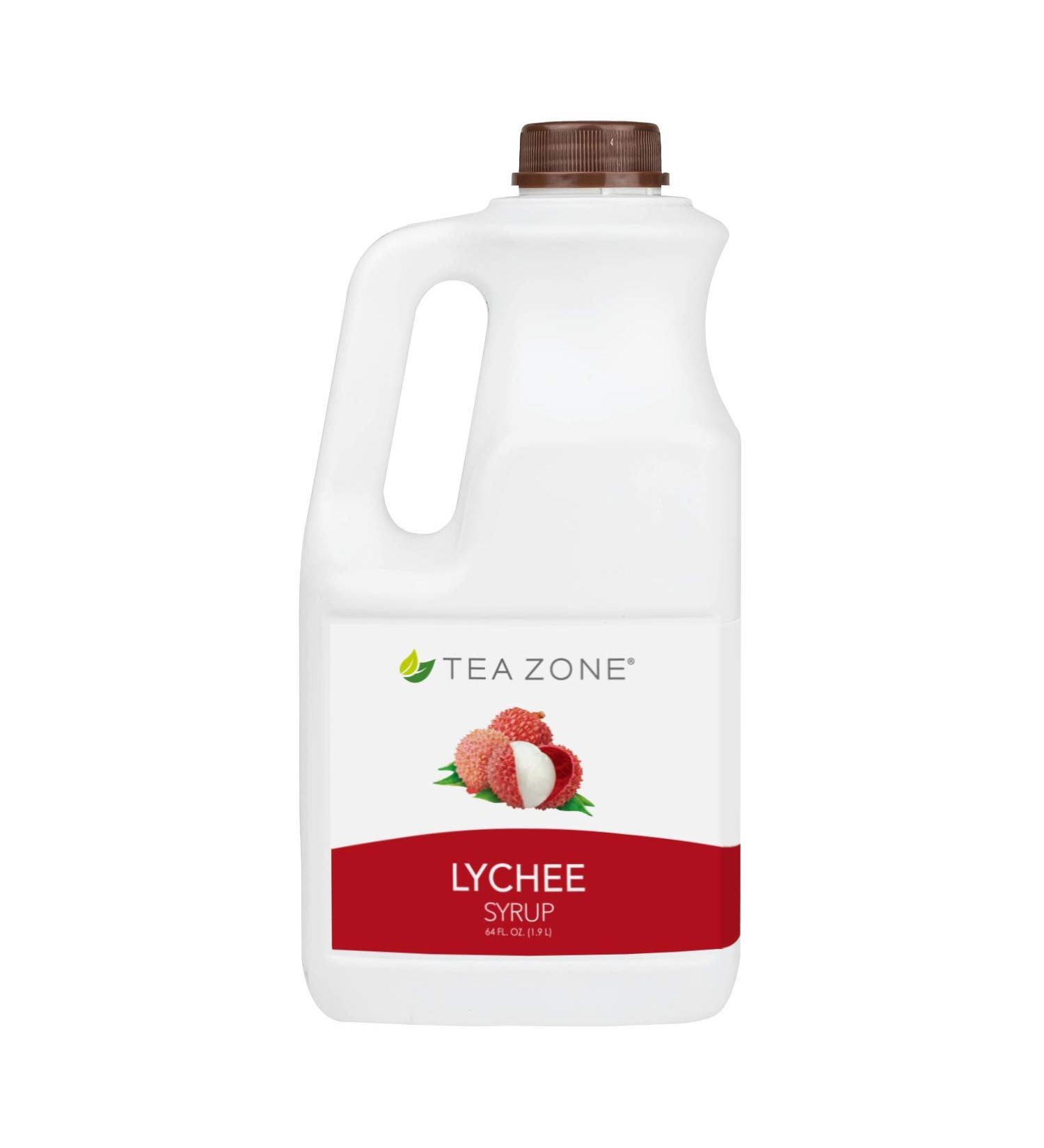 Tea Zone 64 fl.oz Lychee Syrup - Premium Flavor Enhancer for Beverages - Buy Online on GoSupps.com