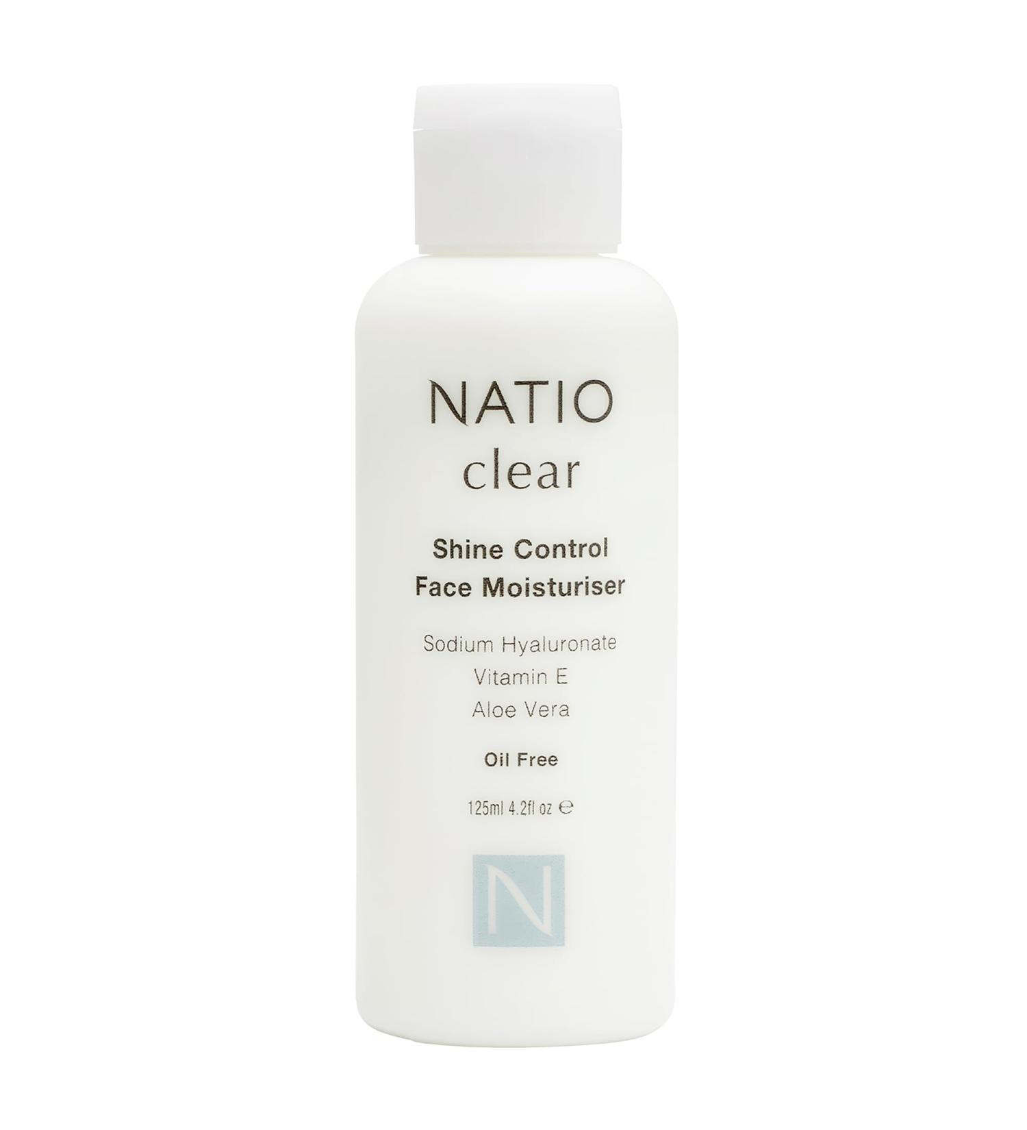 Natio Australia Clear Shine Control Face Moisturizer 4.22 oz - Hydrating Face Cream - Vitamin E Aloe - Matte Face Lotion for Oily Acne Prone Skin - Buy Online on GoSupps.com