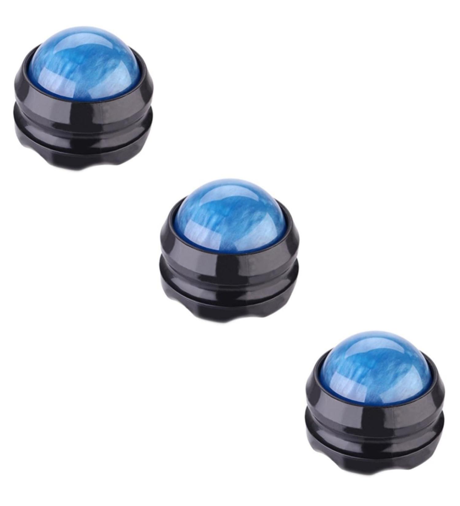 Inoomp Fitness Massage Ball - 3 Piece Manual Roll Balls for Deep Tissue Massage - Blue Massage Device - Buy Online on GoSupps.com