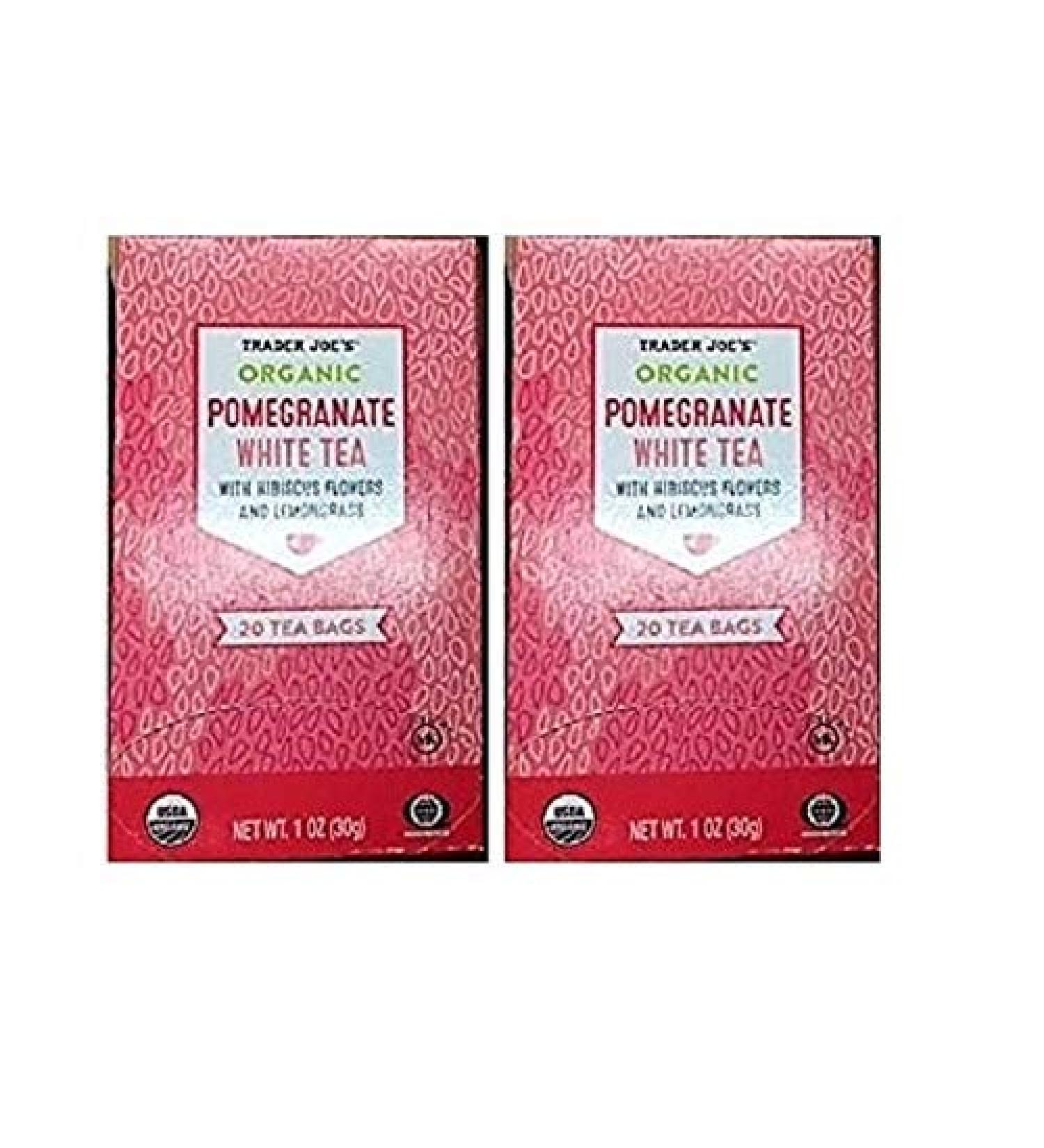 Pomegranate White Tea - 40 Tea Bags (2 Pack) | Fresh and Delightful Flavor - Buy Online on GoSupps.com
