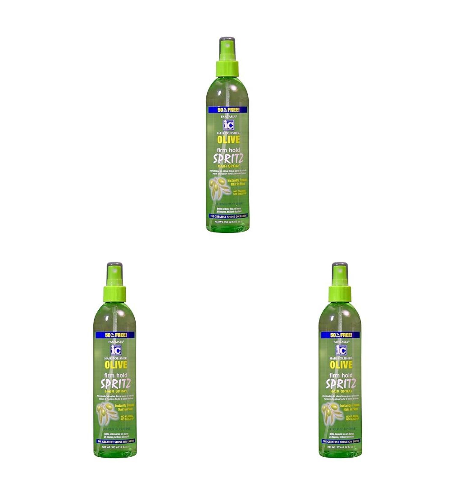 Olive Oil Spritz Hair Spray 12 Fl Oz (651000) (Pack of 3) 12 Fl Oz (Pack of 3)