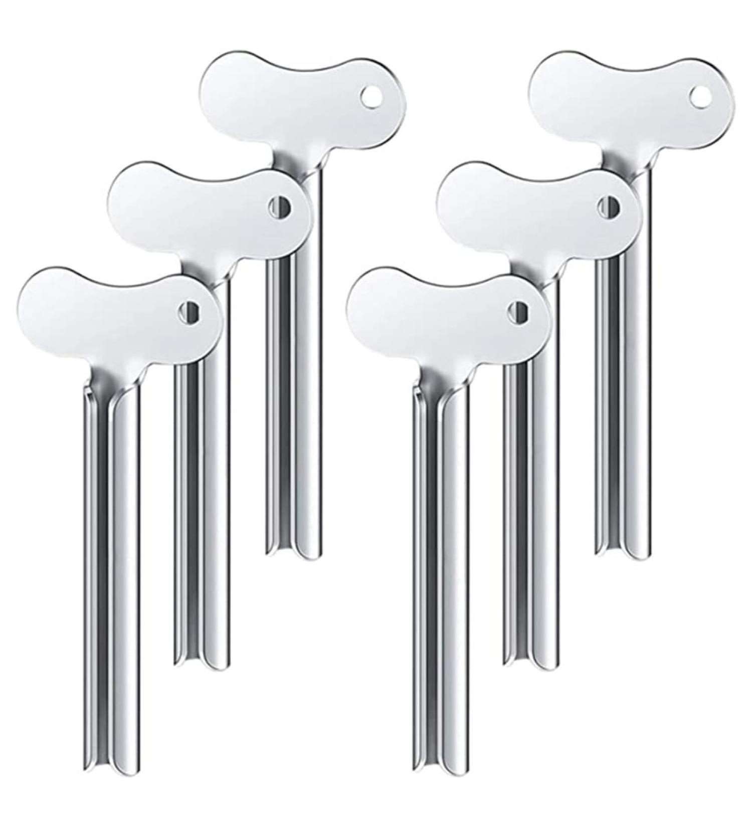 Sgnsvj 6 Pcs Stainless Steel Toothpaste Tube Squeezers Metal Key Toothpaste Squeezers for Cosmetic Tubes Squeezer - Buy Online on GoSupps.com