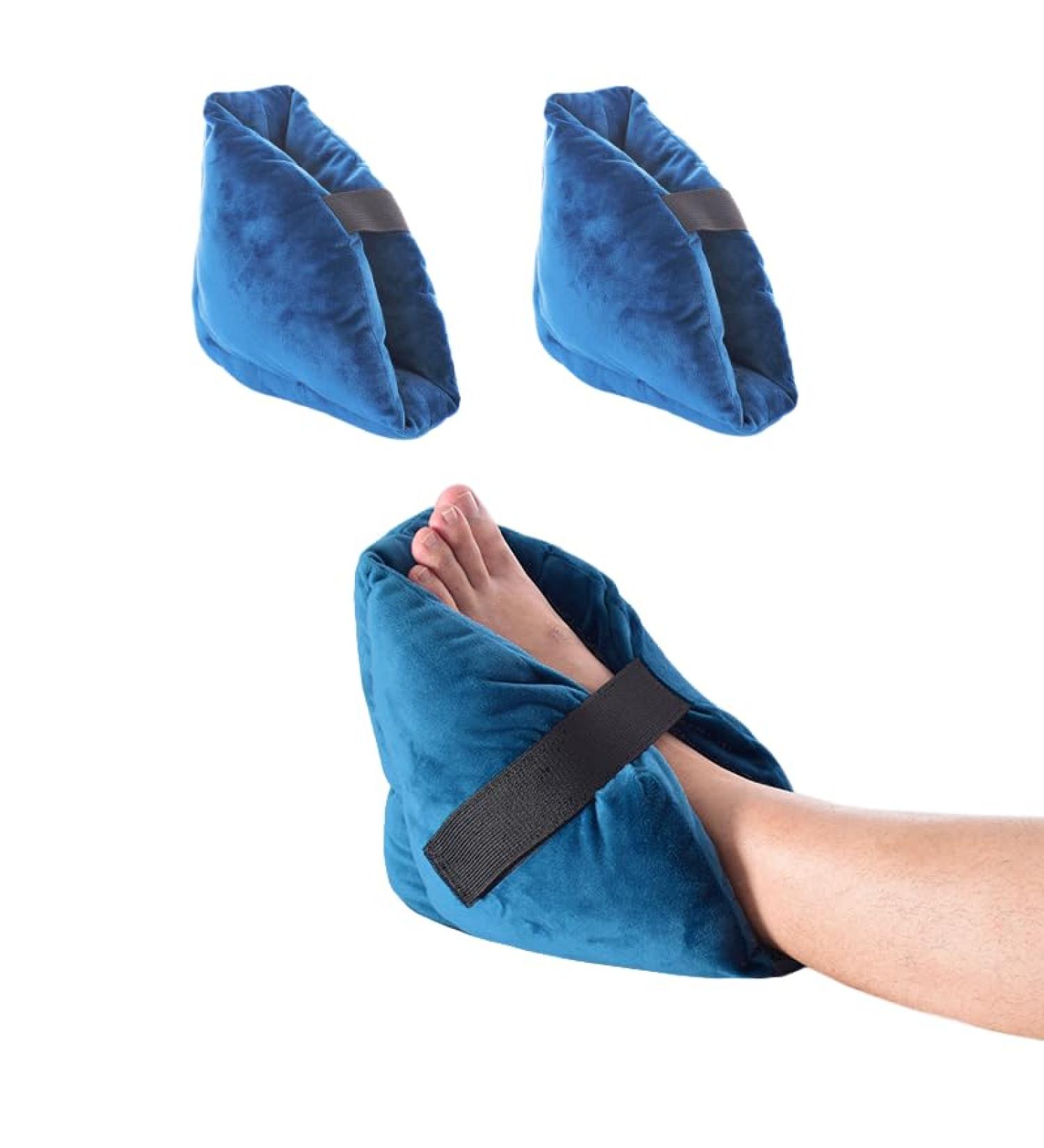 2PCS Heel Pillows Bedsore Protectors | Soft Breathable Cushion Pads for Pressure Relief | Anti Bed Sore Foot Ankle Support | Leg Rest for Bedridden Patients - Buy Online on GoSupps.com