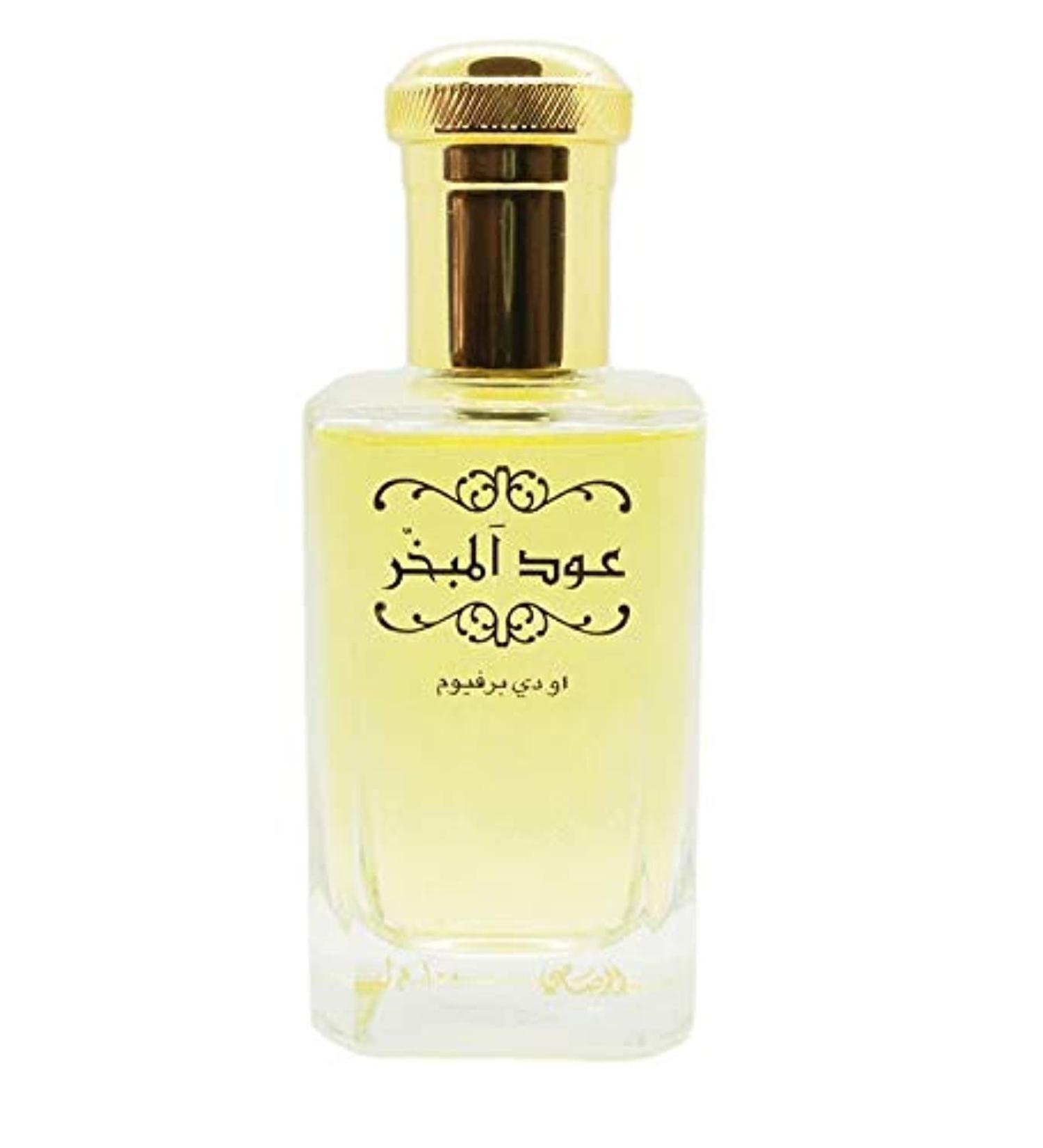 RASASI Oudh Al Mubakhar Unisex EDP - Eau de Parfum 100 ML (3.4 oz) | Features Notes Like: Bergamot Turkish Rose Saffron Sandalwood and Musk | Perfect Blend | - Buy Online on GoSupps.com