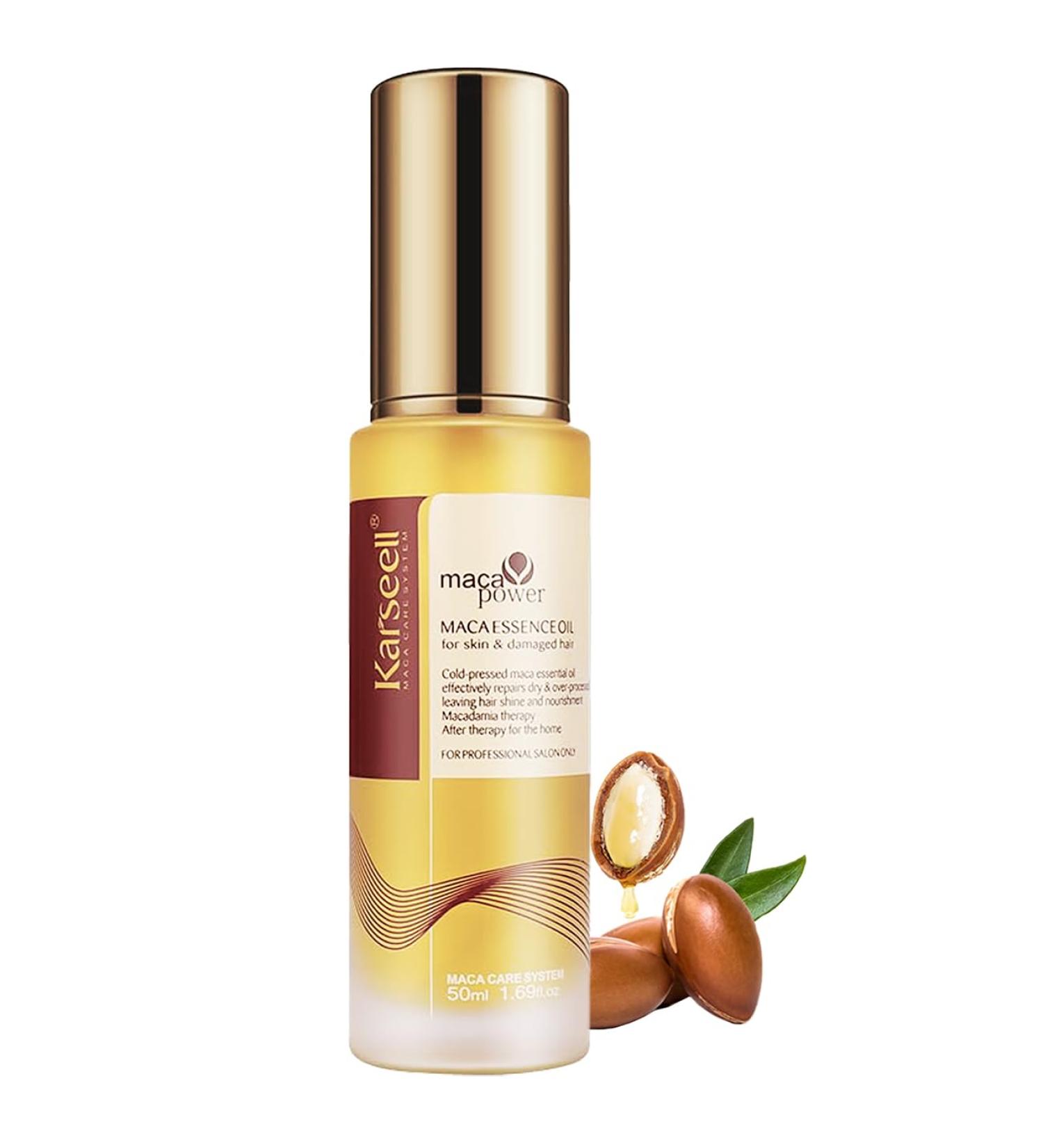 Buy Hair Serum with Argan Oil of Morocco 50ml | Maca Power Deep Conditioning for Dry Damaged Hair - International Shipping Available - Buy Online on GoSupps.com