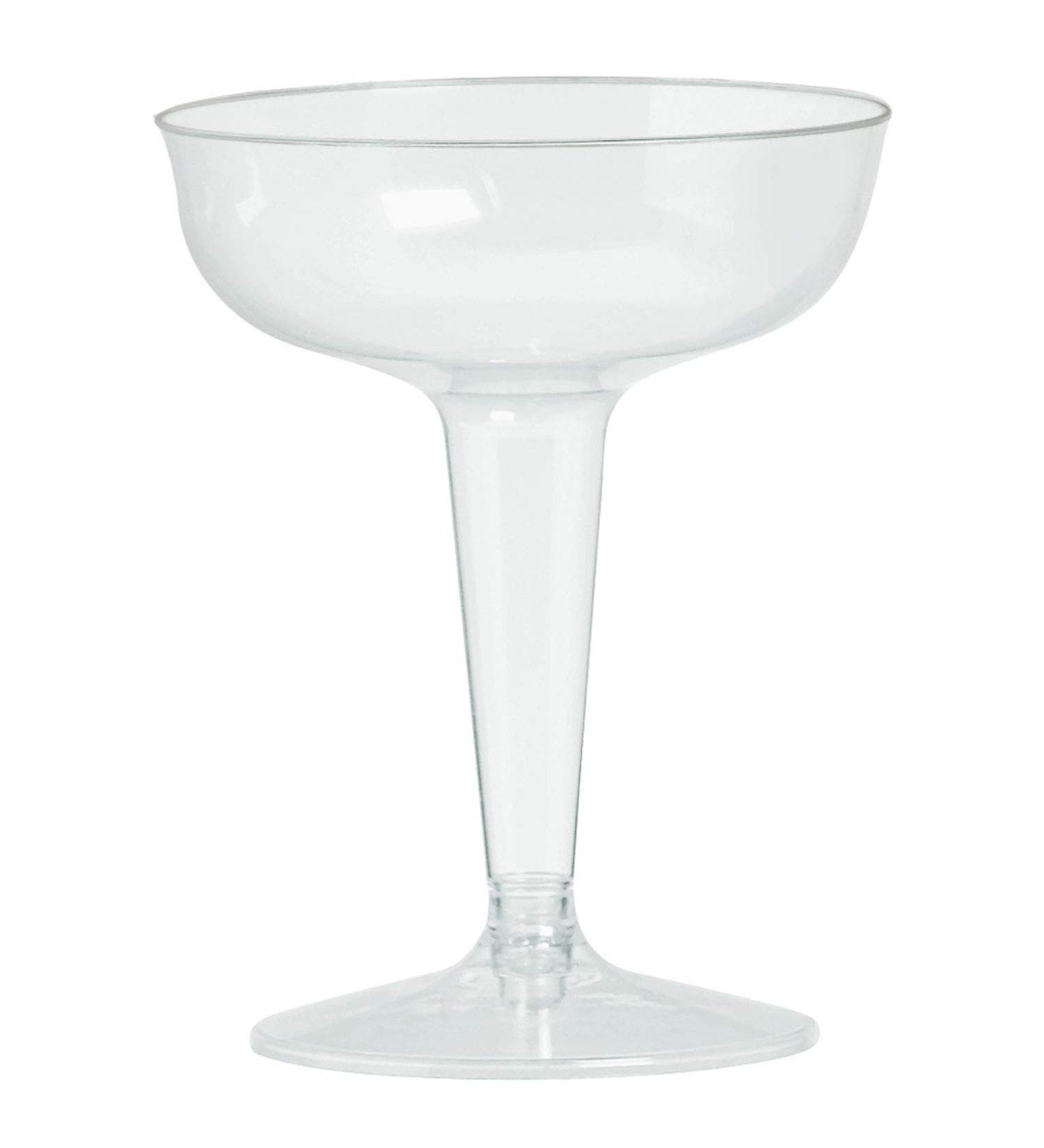Amscan Clear Big Party Pack Champagne Glasses, 32 Count (Pack of 1)